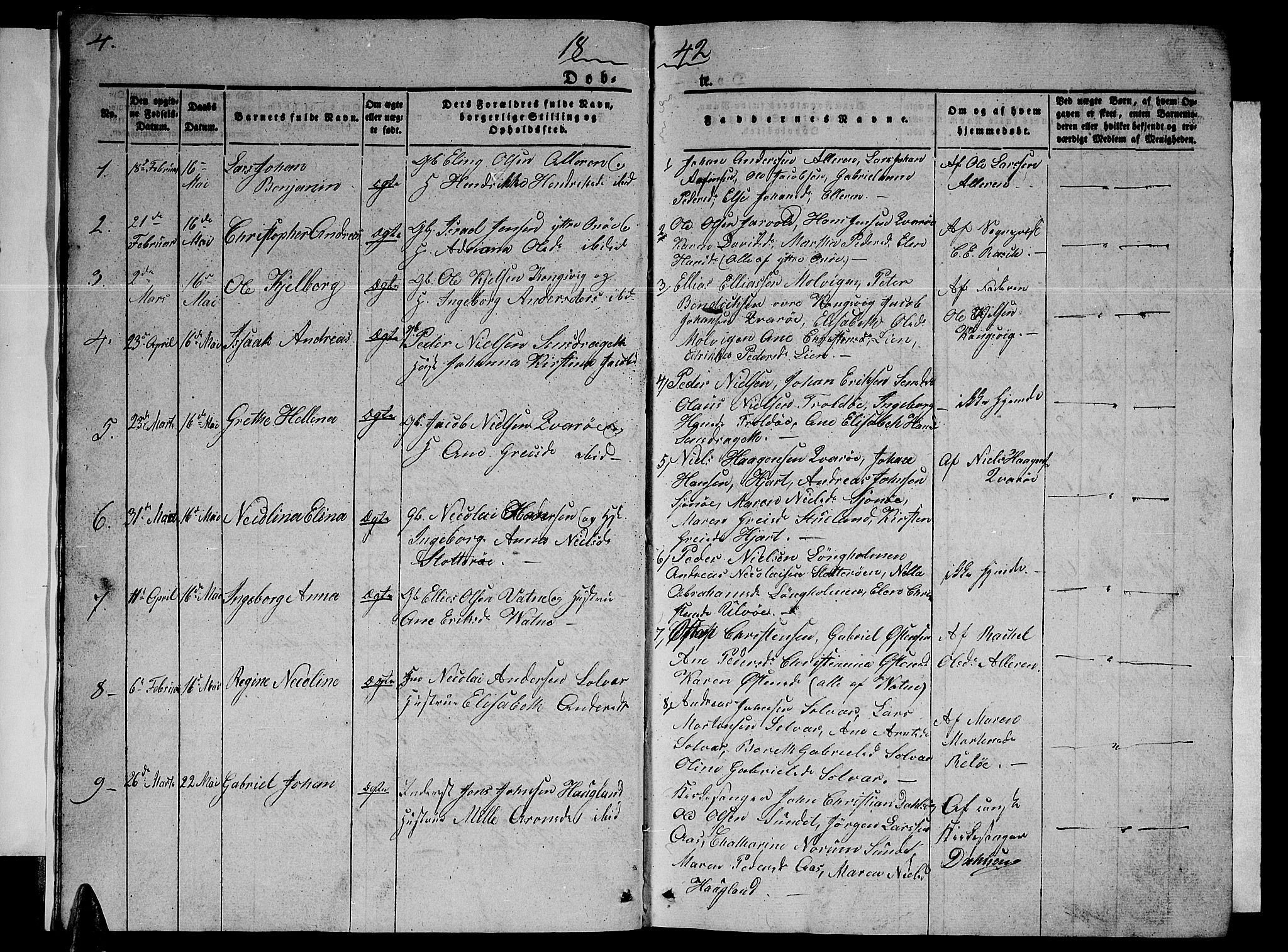 Ministerialprotokoller, klokkerbøker og fødselsregistre - Nordland, SAT/A-1459/839/L0572: Parish register (copy) no. 839C02, 1841-1873, p. 4