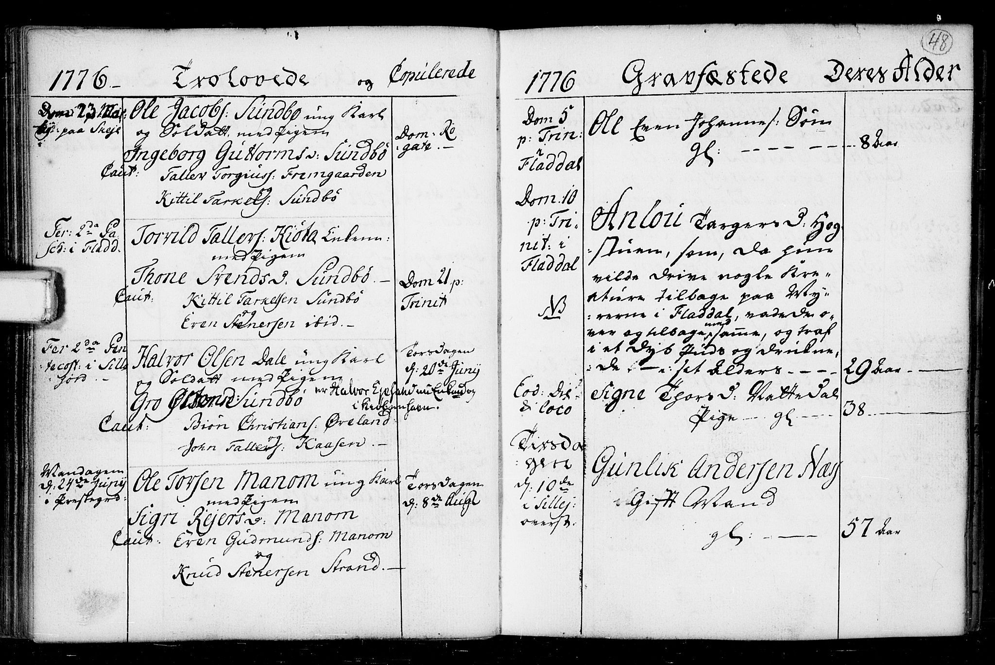 Seljord kirkebøker, SAKO/A-20/F/Fa/L0008: Parish register (official) no. I 8, 1755-1814, p. 48