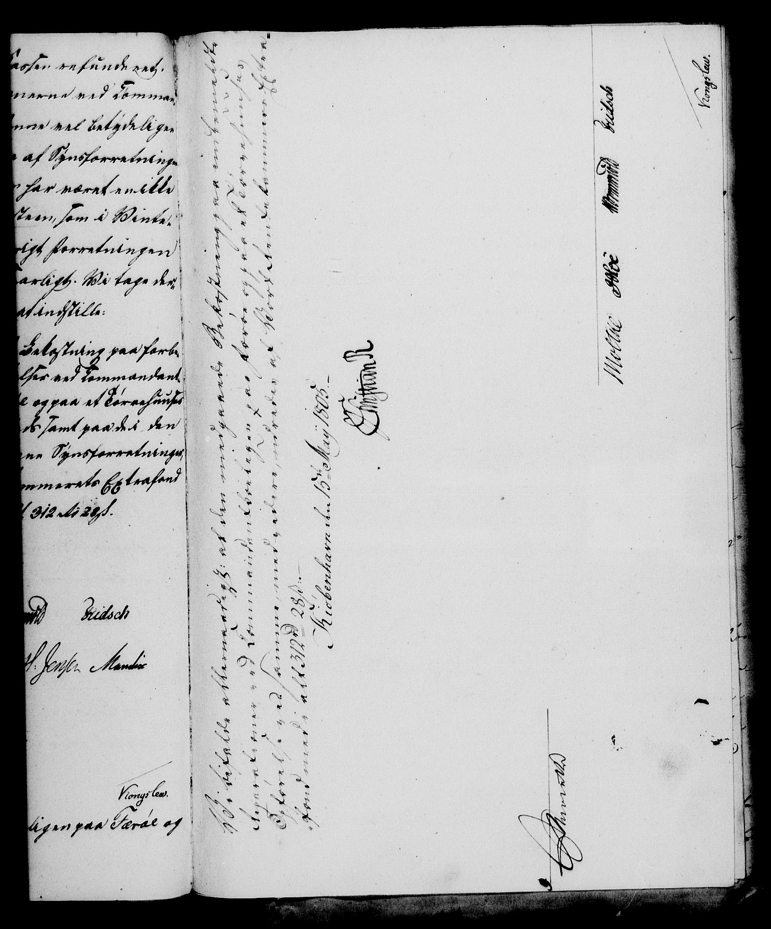 Rentekammeret, Kammerkanselliet, RA/EA-3111/G/Gf/Gfa/L0087: Norsk relasjons- og resolusjonsprotokoll (merket RK 52.87), 1805, p. 263