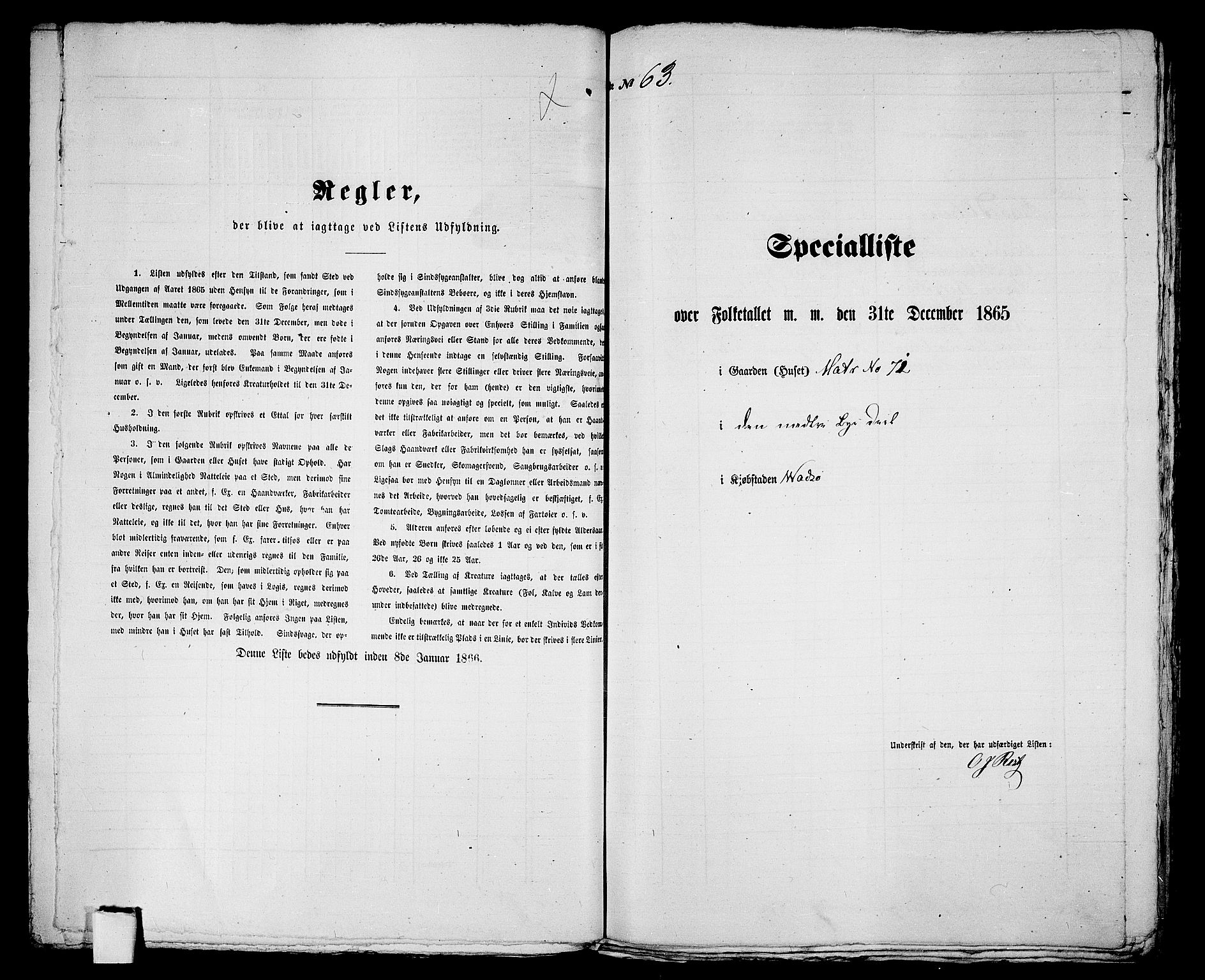 RA, 1865 census for Vadsø/Vadsø, 1865, p. 131