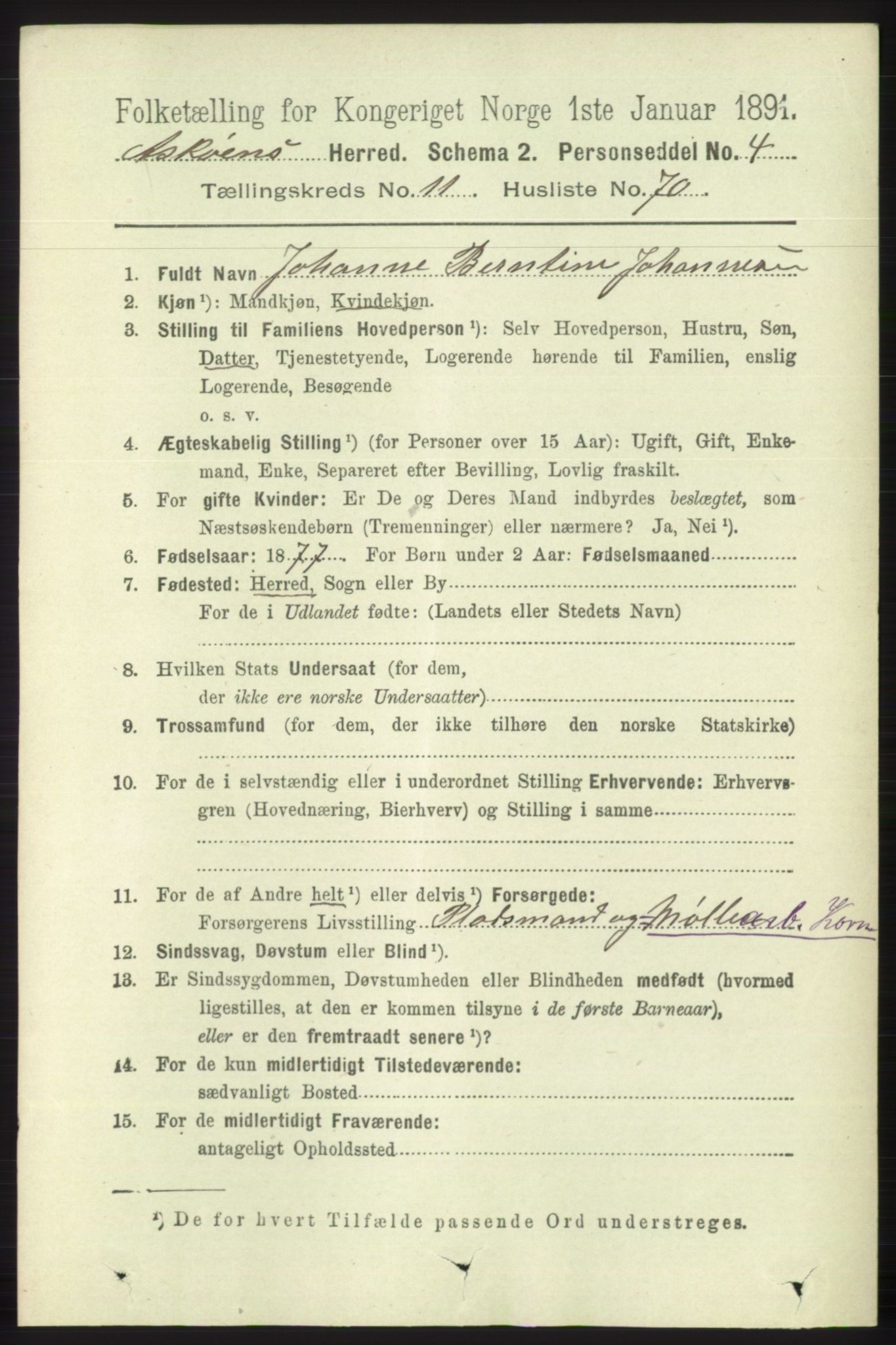 RA, 1891 census for 1247 Askøy, 1891, p. 7679