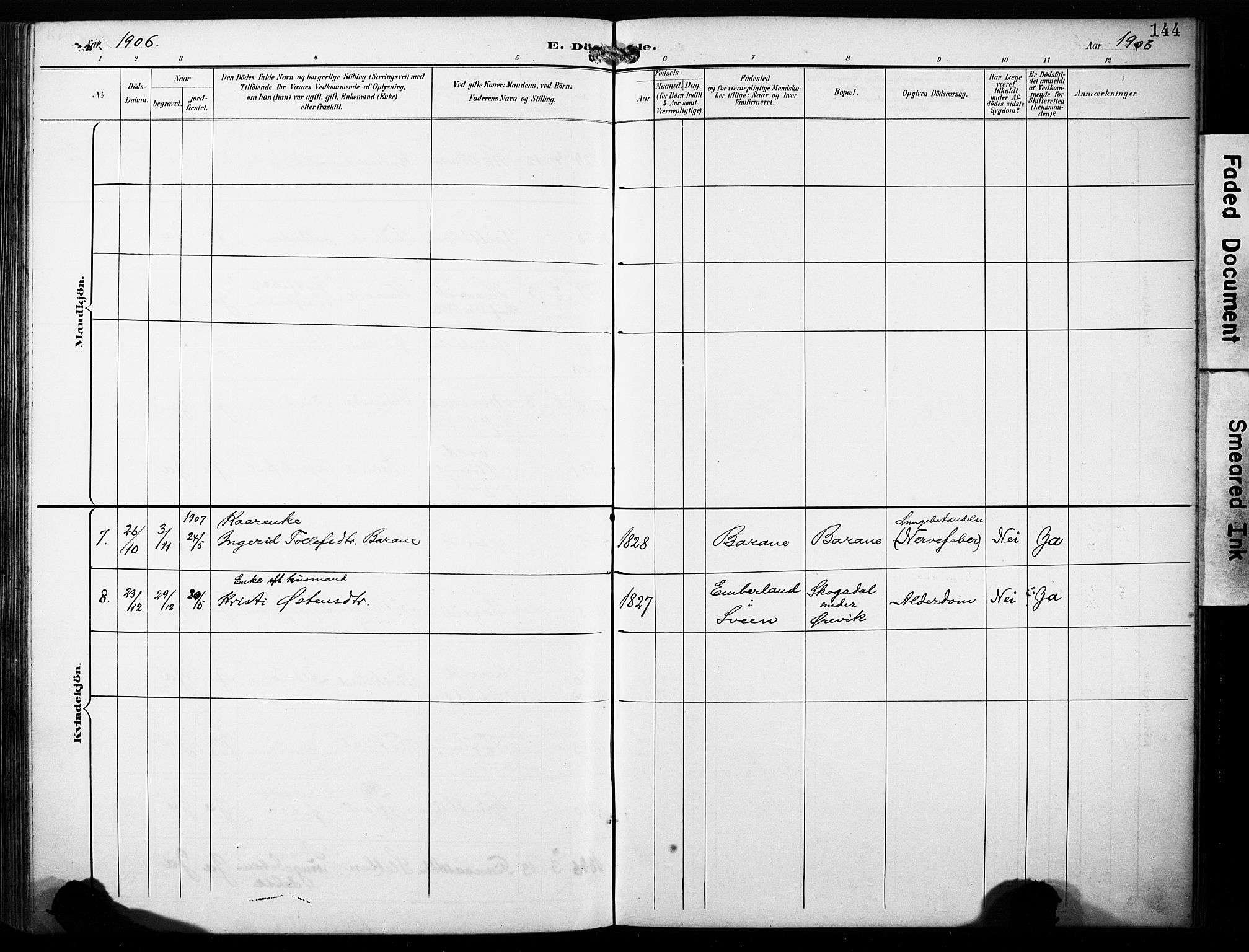 Finnås sokneprestembete, AV/SAB-A-99925/H/Ha/Haa/Haab/L0002: Parish register (official) no. B 2, 1895-1906, p. 144