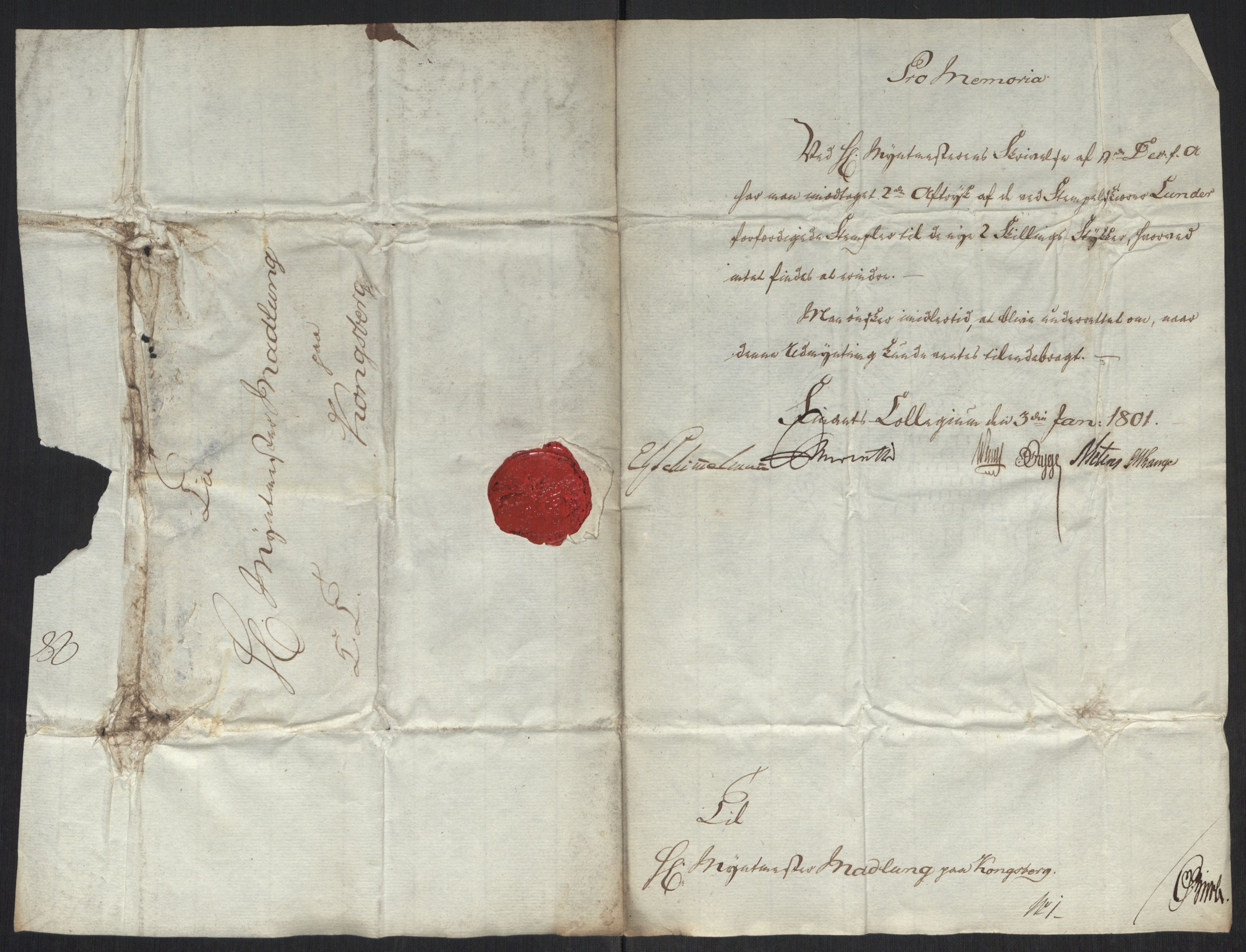 Rentekammeret inntil 1814, Realistisk ordnet avdeling, RA/EA-4070/Oa/L0008: [Y6]: Embetsbrev til myntmesteren på Kongsberg (1797-1806 og 1808-1813), 1797-1813, p. 129