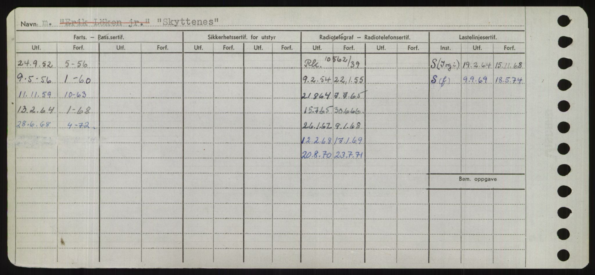 Sjøfartsdirektoratet med forløpere, Skipsmålingen, AV/RA-S-1627/H/Hd/L0034: Fartøy, Sk-Slå, p. 322