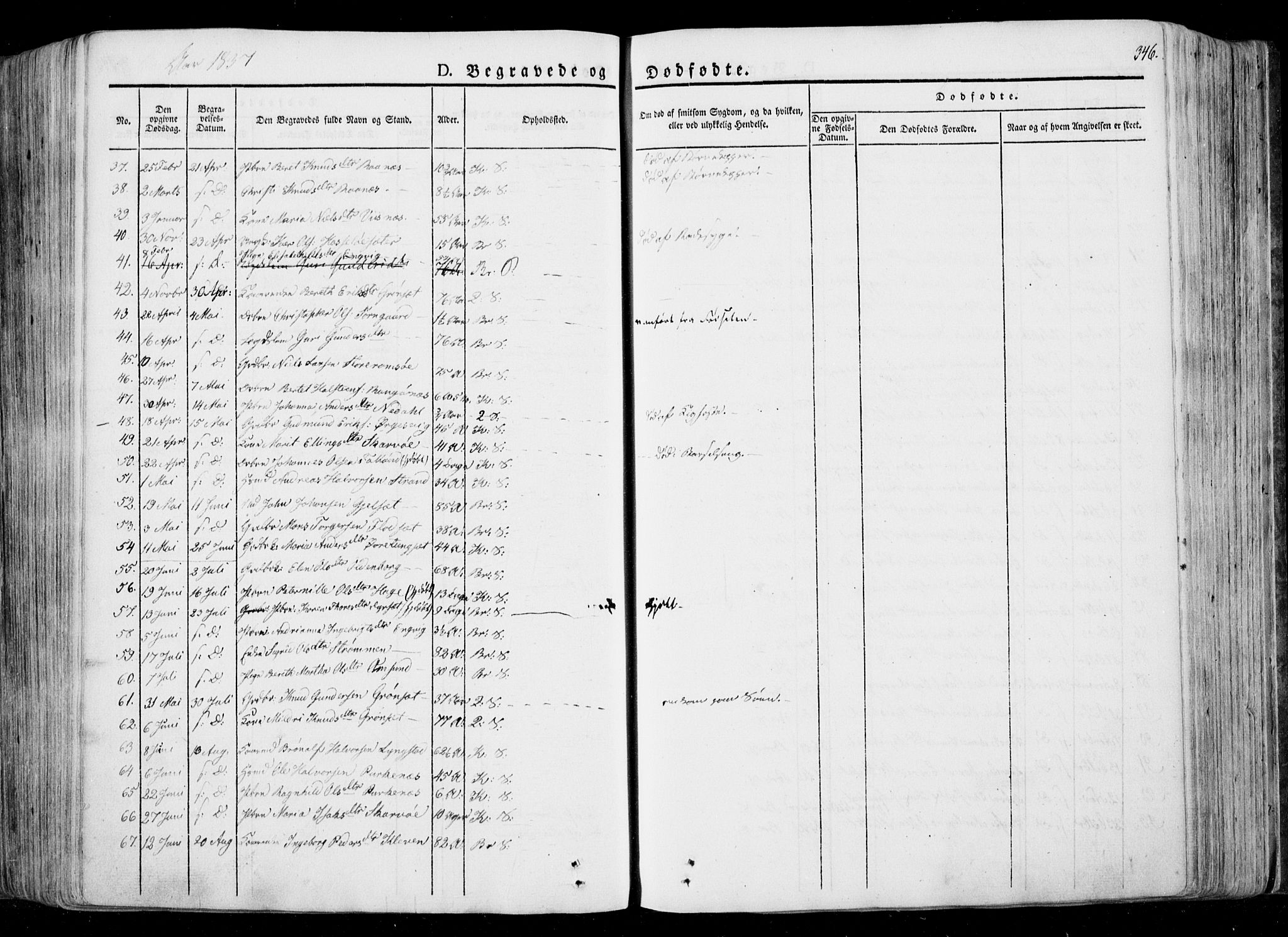 Ministerialprotokoller, klokkerbøker og fødselsregistre - Møre og Romsdal, SAT/A-1454/568/L0803: Parish register (official) no. 568A10, 1830-1853, p. 346