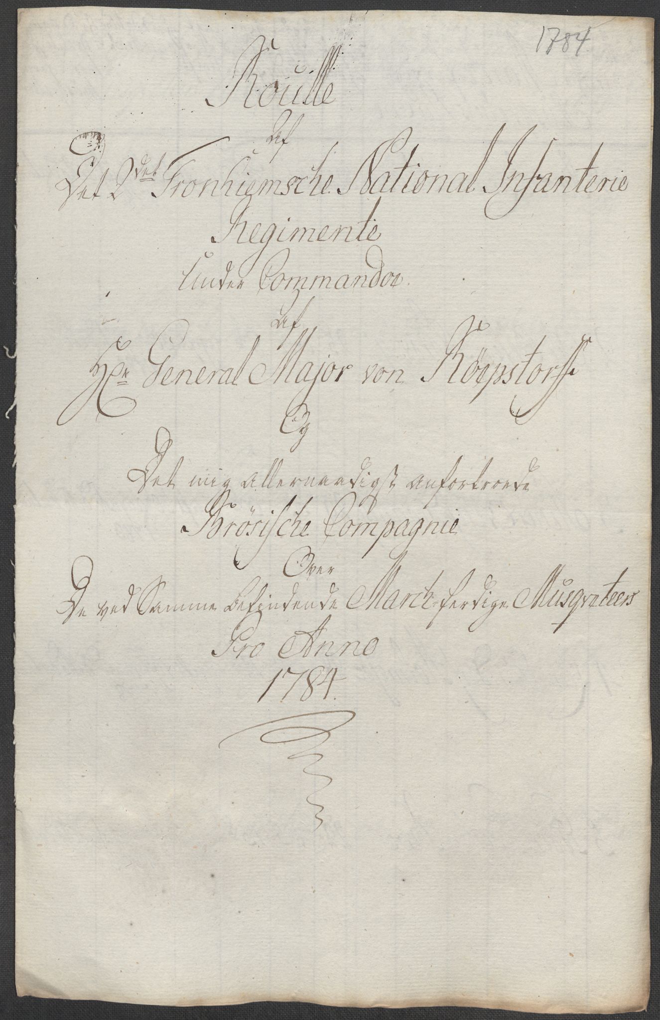 Generalitets- og kommissariatskollegiet, Det kongelige norske kommissariatskollegium, RA/EA-5420/E/Eh/L0001b: Diverse, 1659-1807, p. 96
