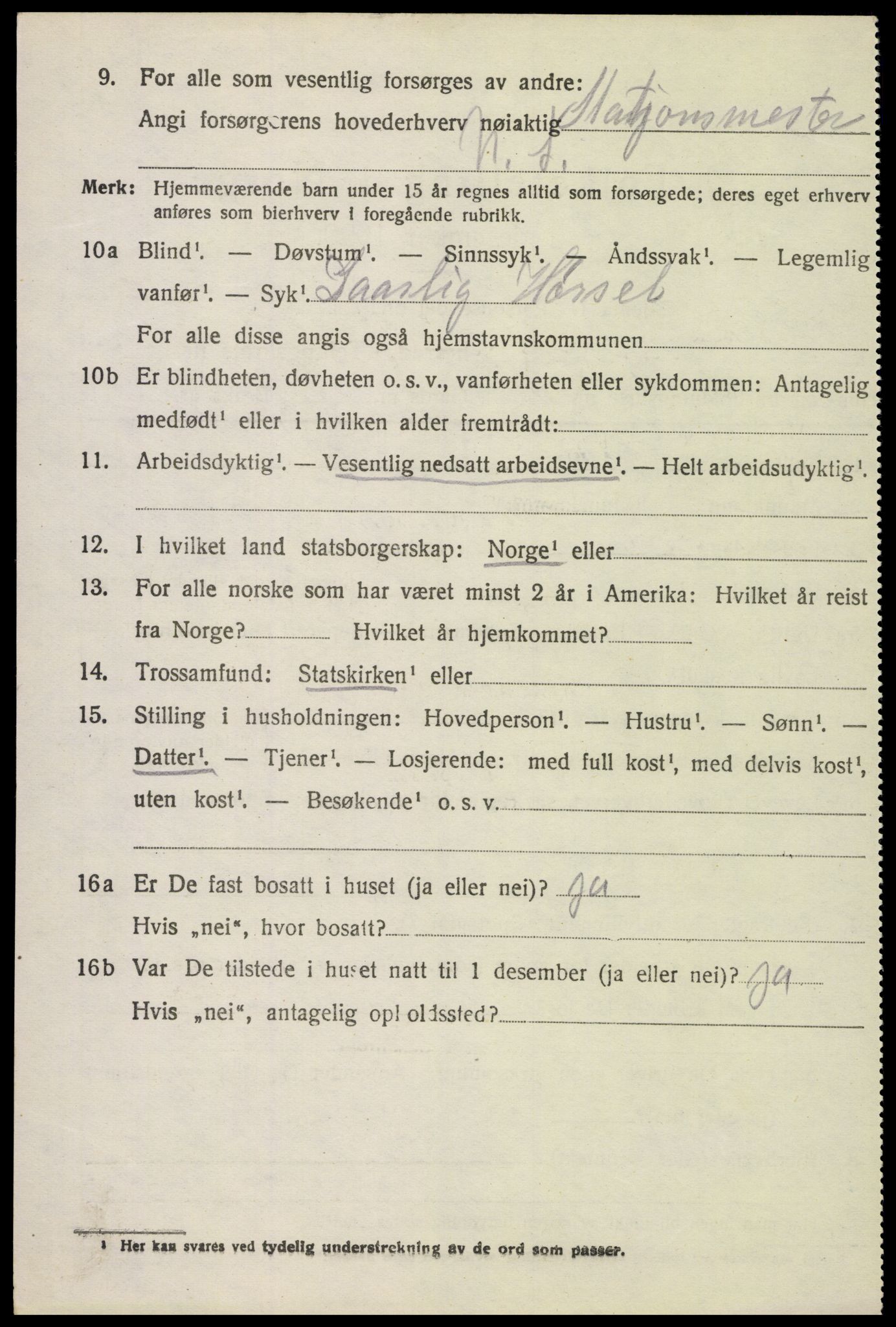 SAH, 1920 census for Stange, 1920, p. 19400