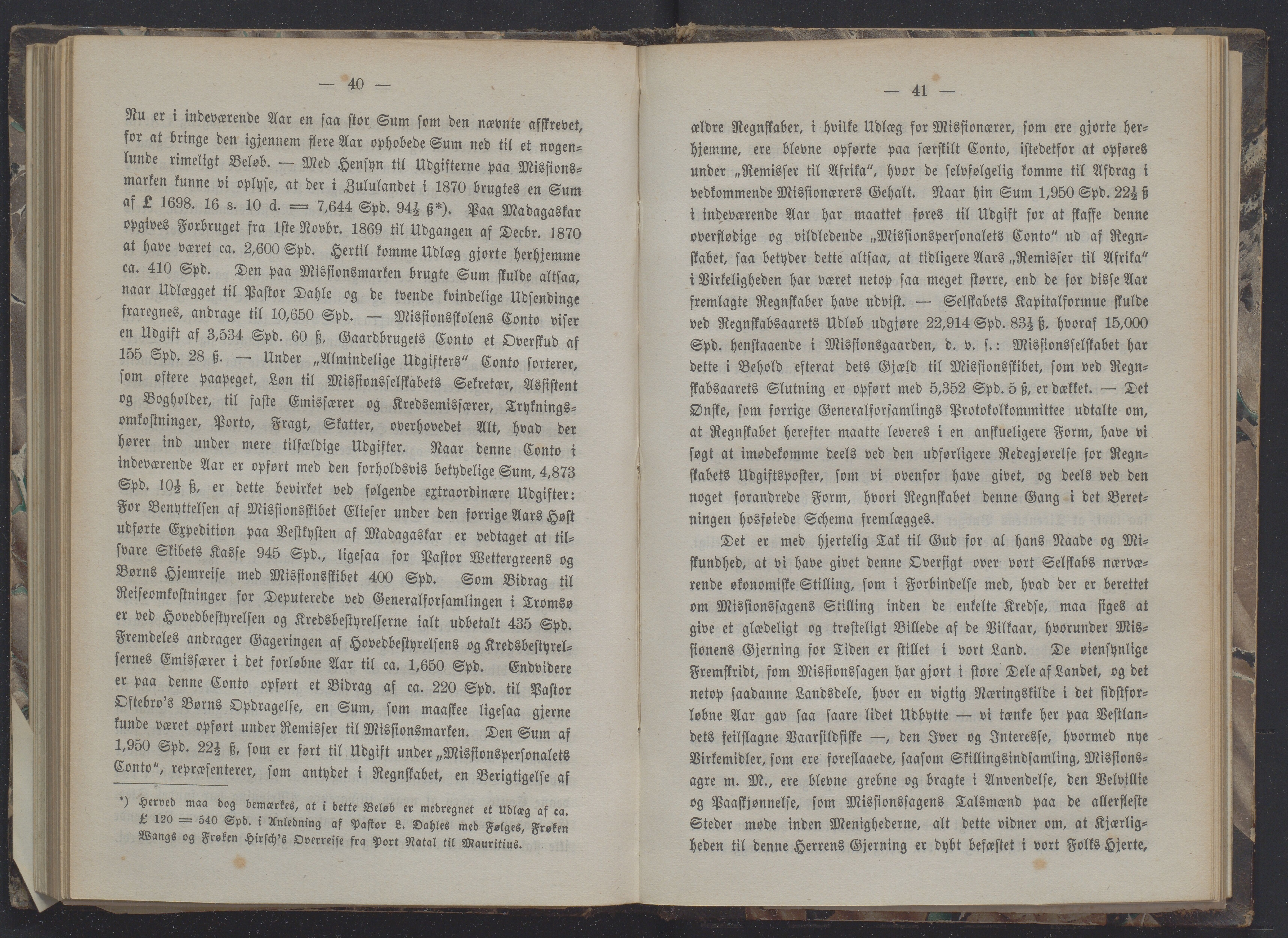 Det Norske Misjonsselskap - hovedadministrasjonen, VID/MA-A-1045/D/Db/Dba/L0337/0010: Beretninger, Bøker, Skrifter o.l   / Årsberetninger 29 , 1871, p. 40-41