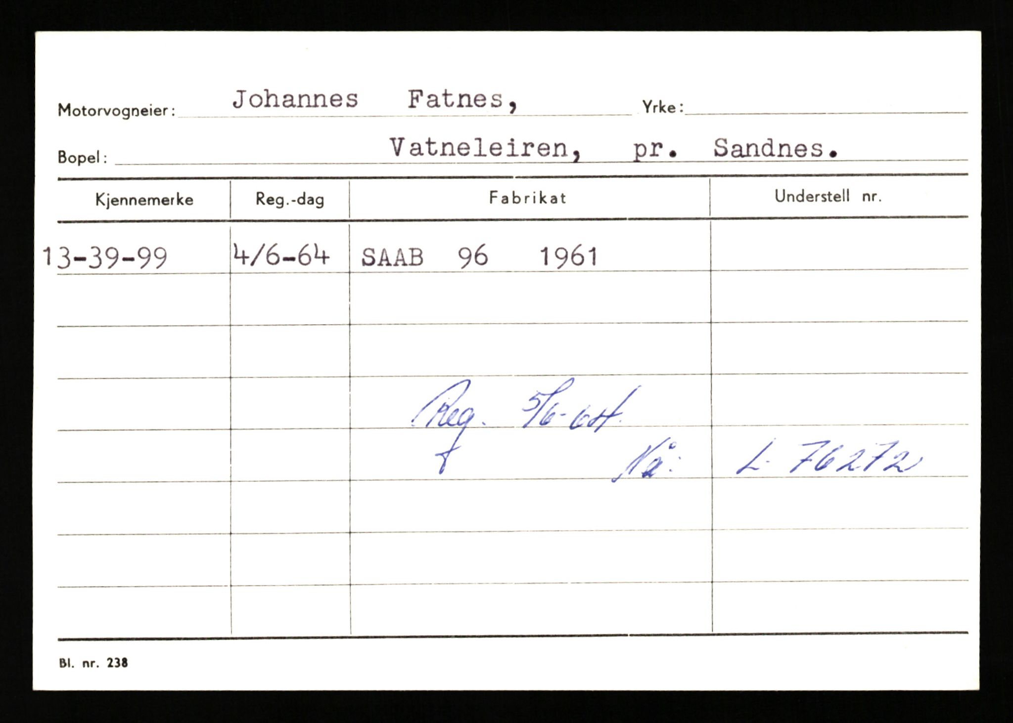 Stavanger trafikkstasjon, AV/SAST-A-101942/0/G/L0010: Registreringsnummer: 130000 - 239953, 1930-1971, p. 119