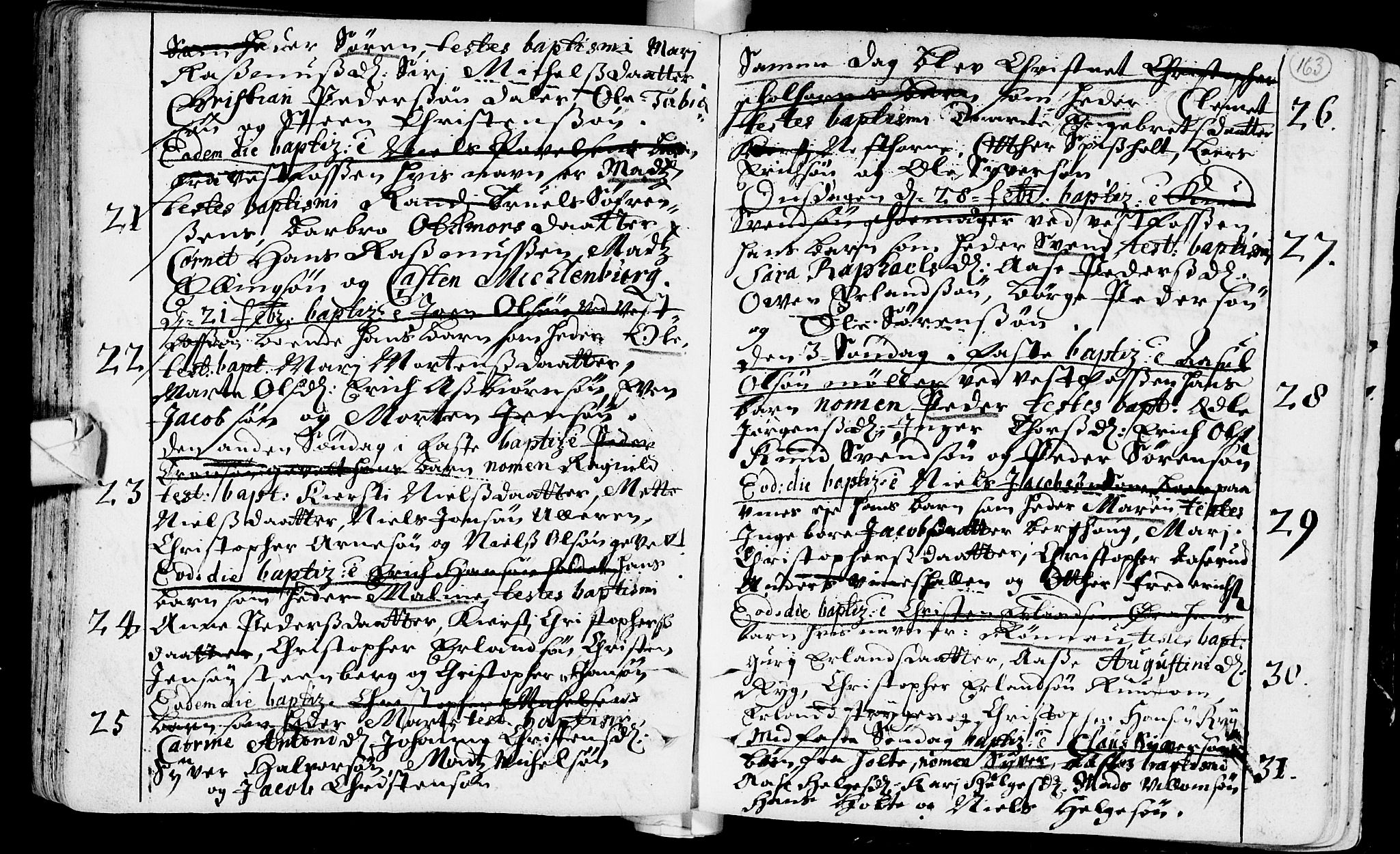 Eiker kirkebøker, AV/SAKO-A-4/F/Fa/L0002: Parish register (official) no. I 2, 1705-1724, p. 163