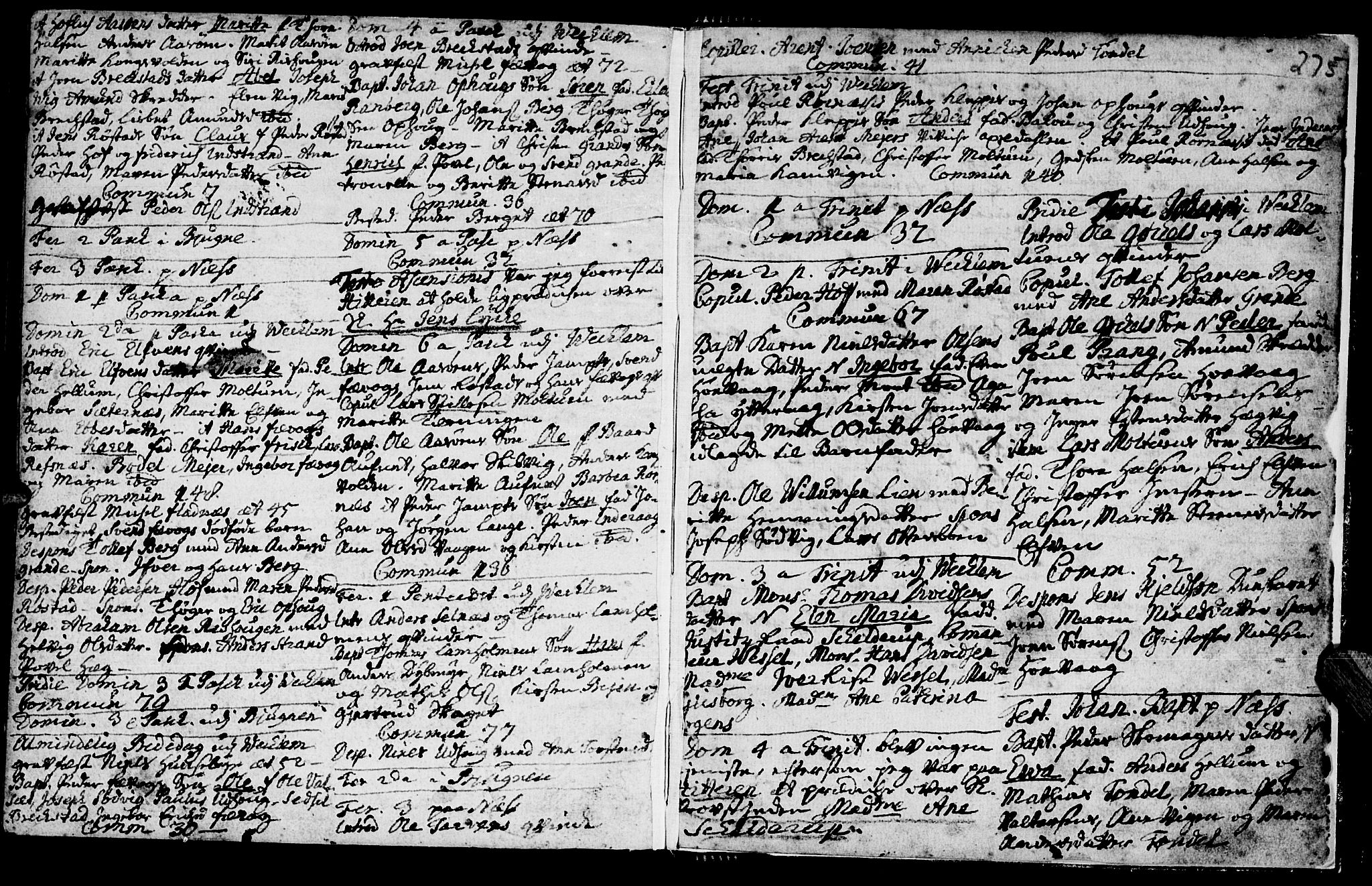 Ministerialprotokoller, klokkerbøker og fødselsregistre - Sør-Trøndelag, SAT/A-1456/659/L0731: Parish register (official) no. 659A01, 1709-1731, p. 274-275