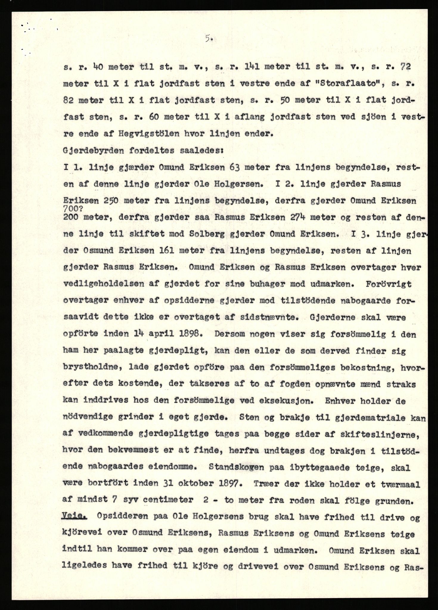 Statsarkivet i Stavanger, AV/SAST-A-101971/03/Y/Yj/L0045: Avskrifter sortert etter gårdsnavn: Jørmeland - Jåtten, 1750-1930, p. 192