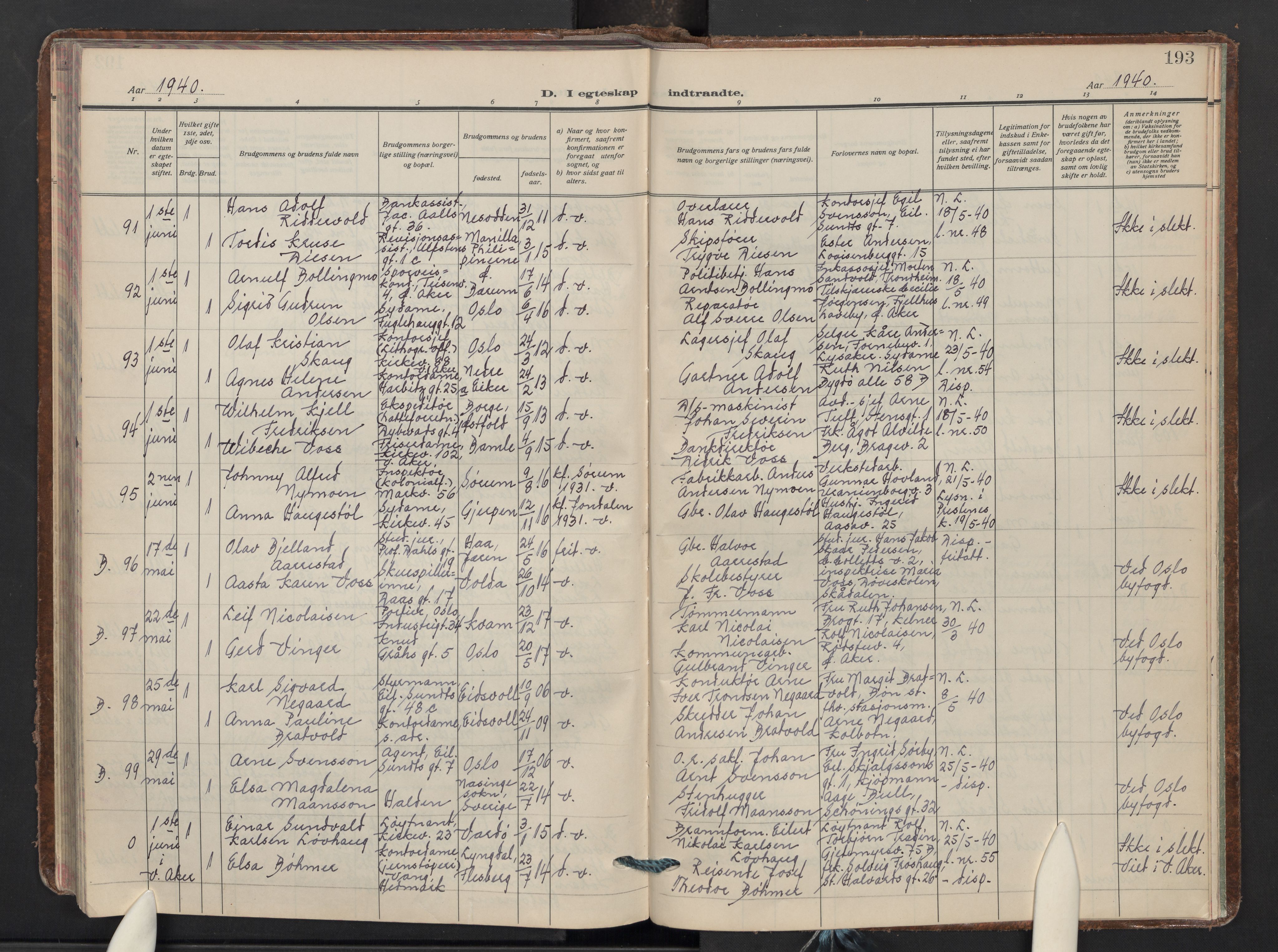 Uranienborg prestekontor Kirkebøker, AV/SAO-A-10877/F/Fa/L0017: Parish register (official) no. I 17, 1930-1940, p. 193