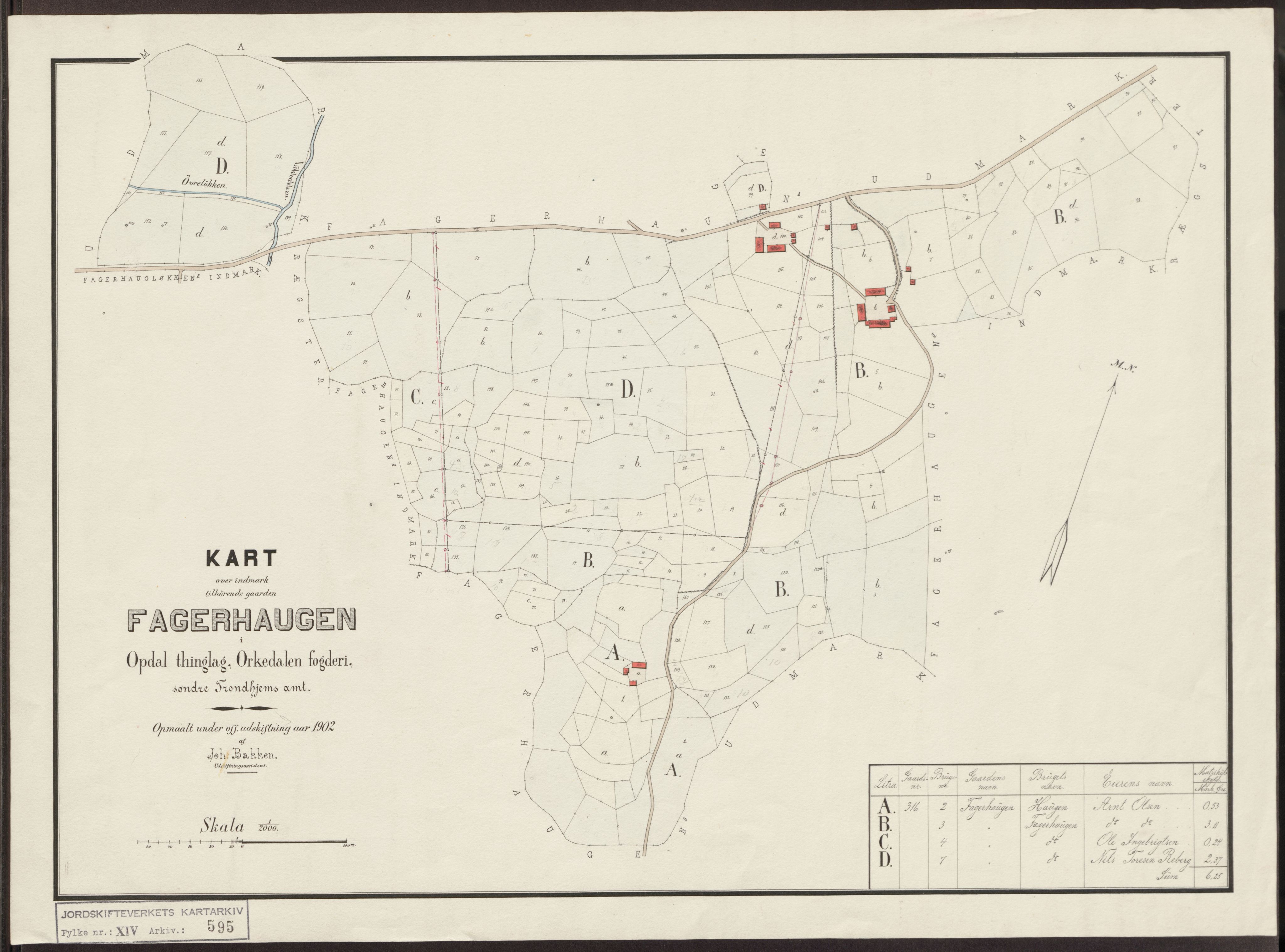 Jordskifteverkets kartarkiv, AV/RA-S-3929/T, 1859-1988, p. 818