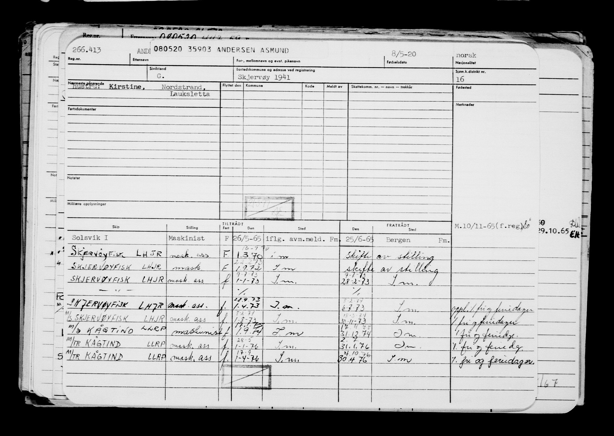 Direktoratet for sjømenn, AV/RA-S-3545/G/Gb/L0180: Hovedkort, 1920, p. 438