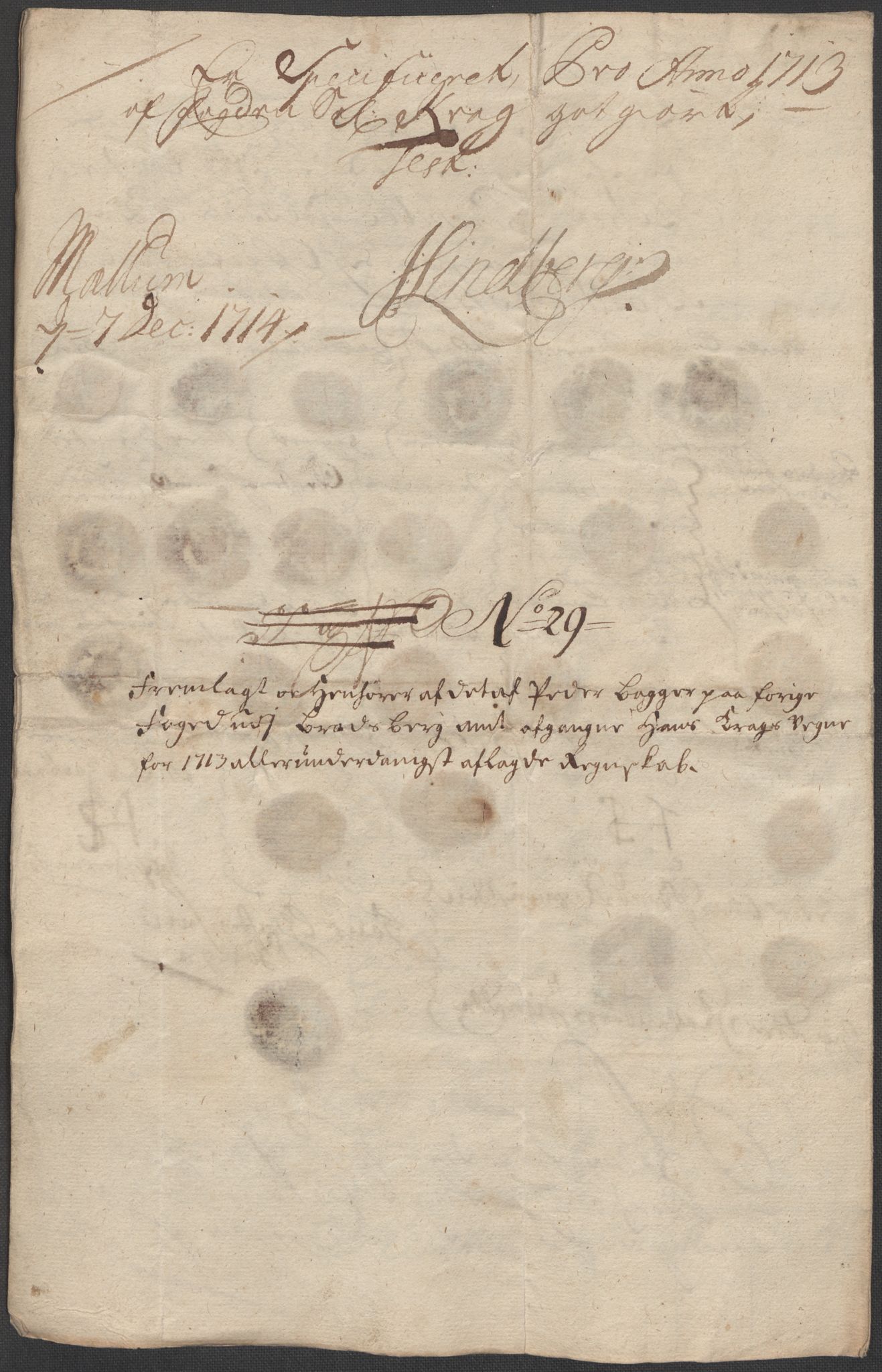 Rentekammeret inntil 1814, Reviderte regnskaper, Fogderegnskap, RA/EA-4092/R36/L2125: Fogderegnskap Øvre og Nedre Telemark og Bamble, 1713, p. 184