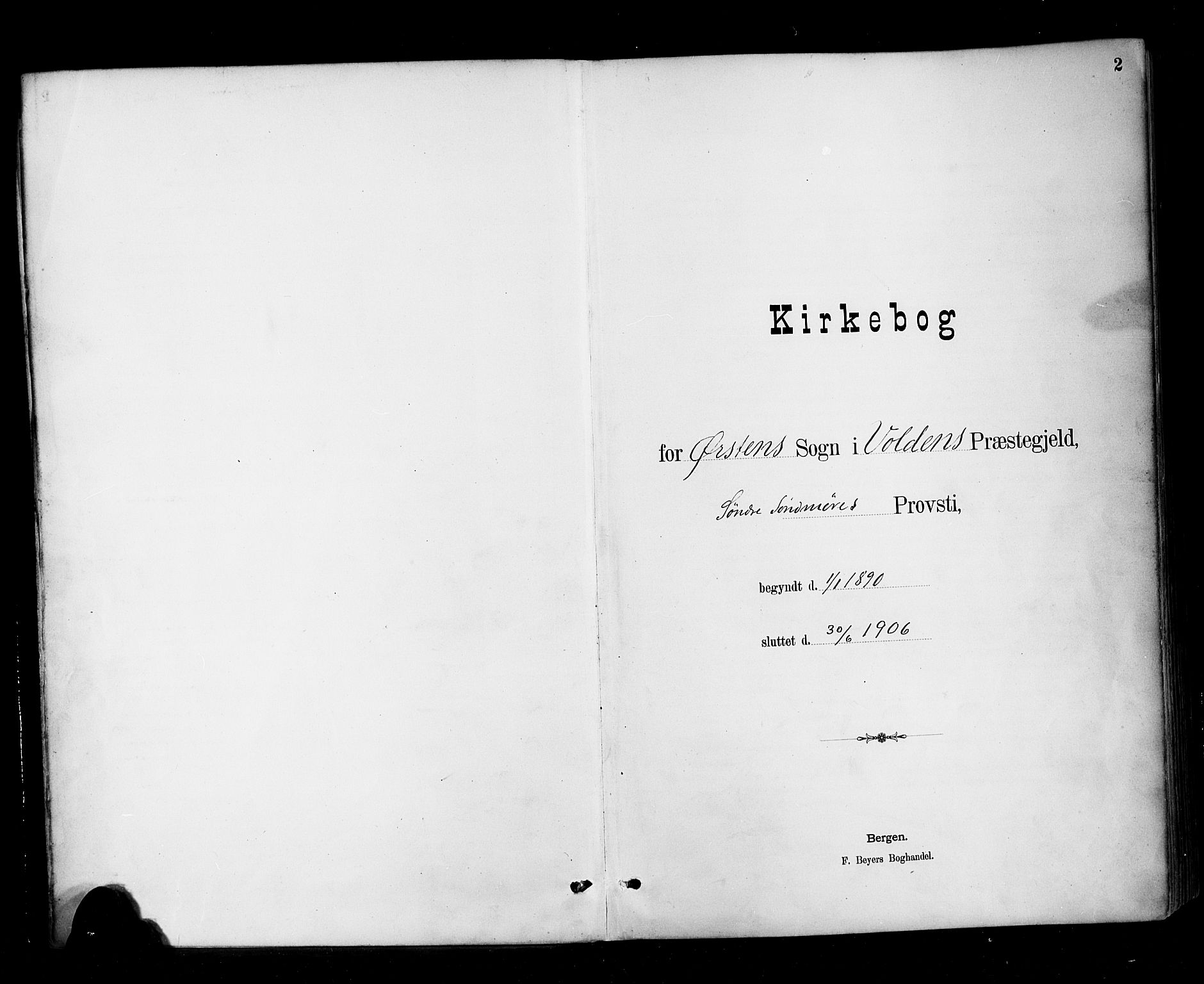 Ministerialprotokoller, klokkerbøker og fødselsregistre - Møre og Romsdal, AV/SAT-A-1454/513/L0177: Parish register (official) no. 513A04, 1890-1906, p. 2