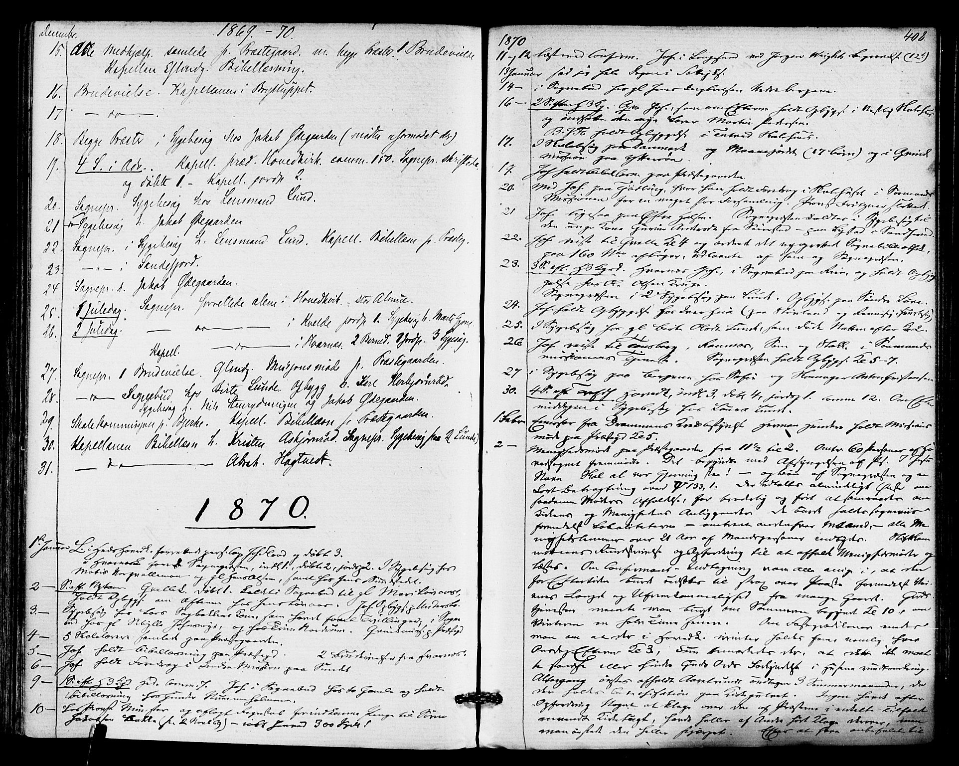 Hedrum kirkebøker, AV/SAKO-A-344/F/Fa/L0008: Parish register (official) no. I 8, 1869-1880, p. 408