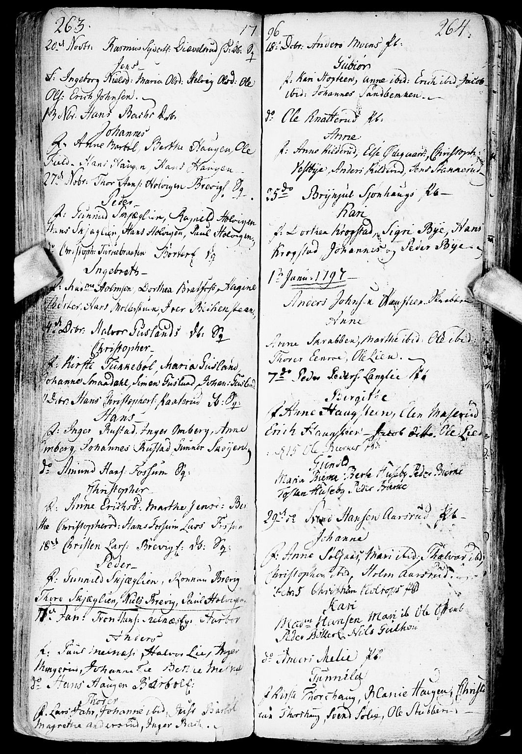 Enebakk prestekontor Kirkebøker, SAO/A-10171c/F/Fa/L0002: Parish register (official) no. I 2, 1755-1806, p. 263-264