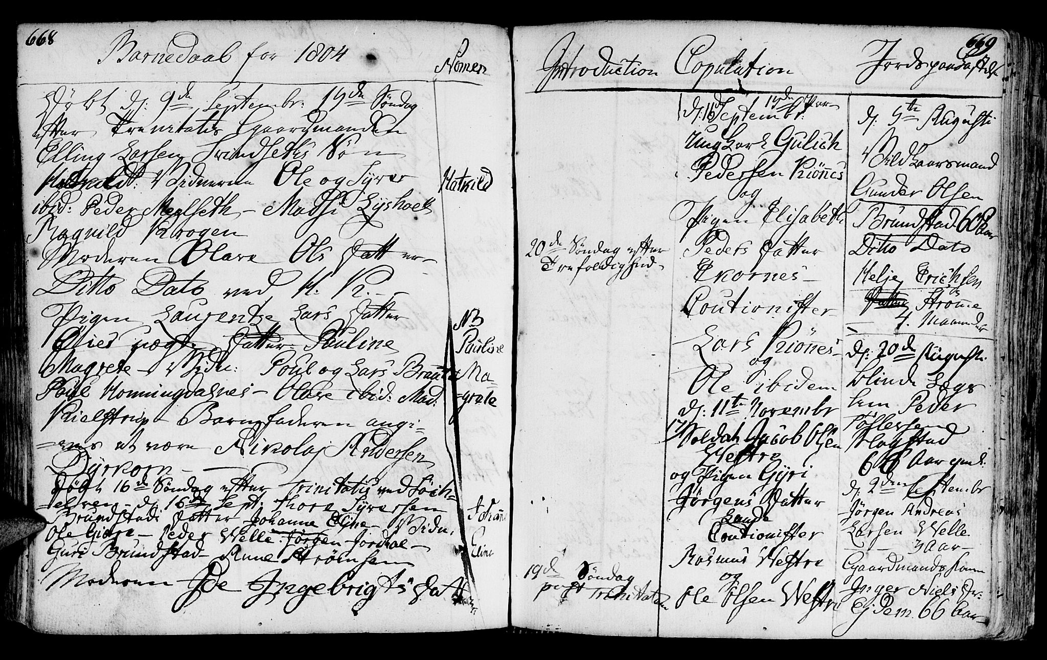 Ministerialprotokoller, klokkerbøker og fødselsregistre - Møre og Romsdal, AV/SAT-A-1454/522/L0308: Parish register (official) no. 522A03, 1773-1809, p. 668-669