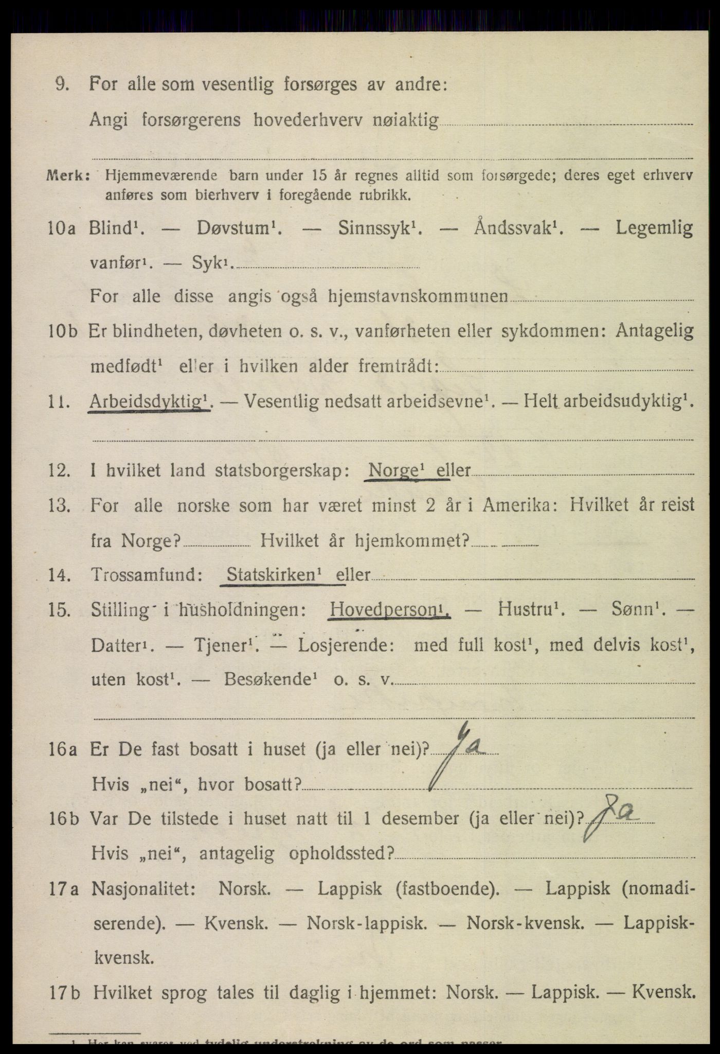 SAT, 1920 census for Lånke, 1920, p. 2763