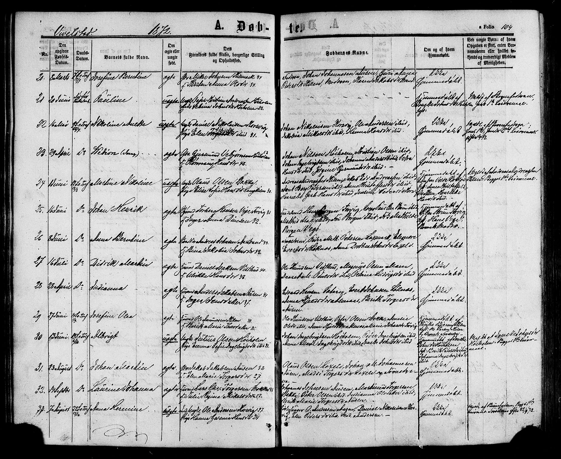 Ministerialprotokoller, klokkerbøker og fødselsregistre - Nordland, AV/SAT-A-1459/817/L0262: Parish register (official) no. 817A03 /2, 1867-1877, p. 104