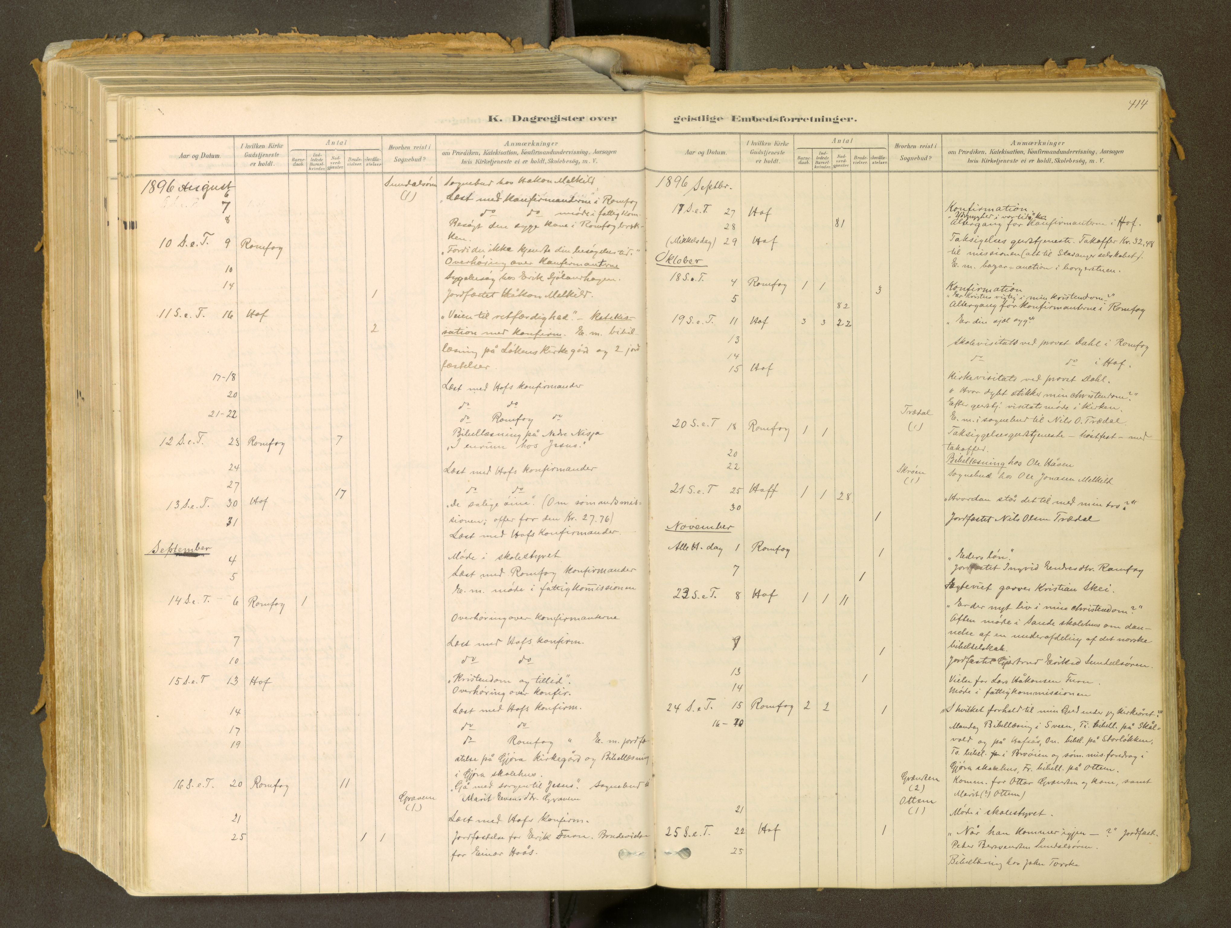 Sunndal sokneprestkontor, SAT/A-1085/1/I/I1/I1a: Parish register (official) no. 2, 1877-1914, p. 414