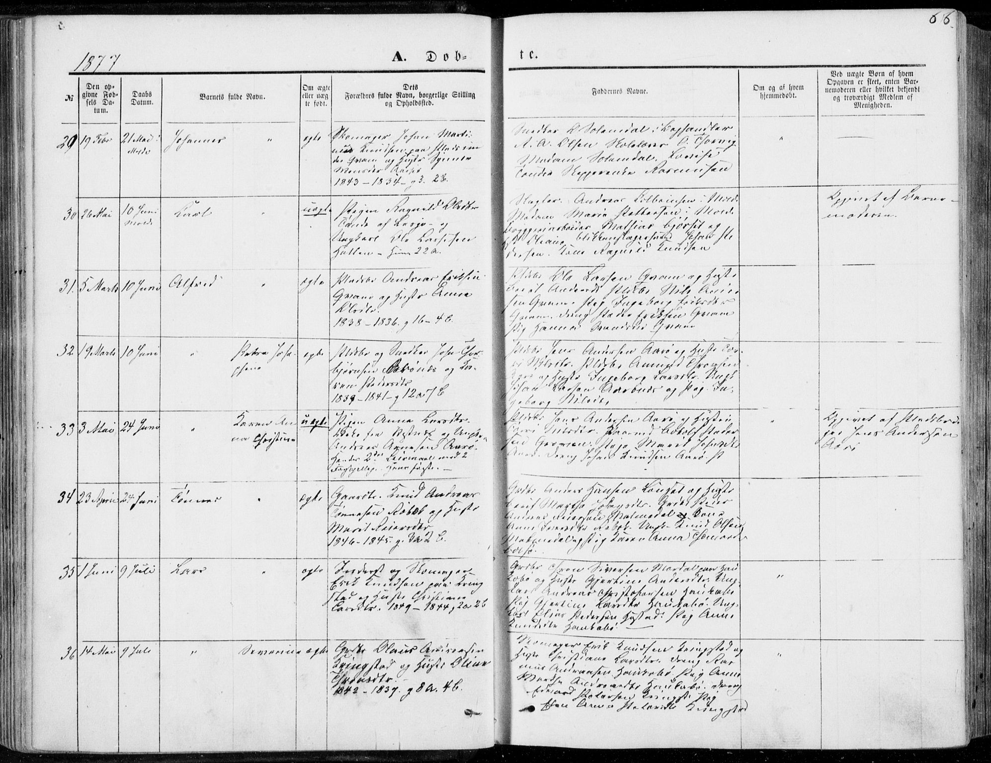 Ministerialprotokoller, klokkerbøker og fødselsregistre - Møre og Romsdal, AV/SAT-A-1454/555/L0655: Parish register (official) no. 555A05, 1869-1886, p. 66