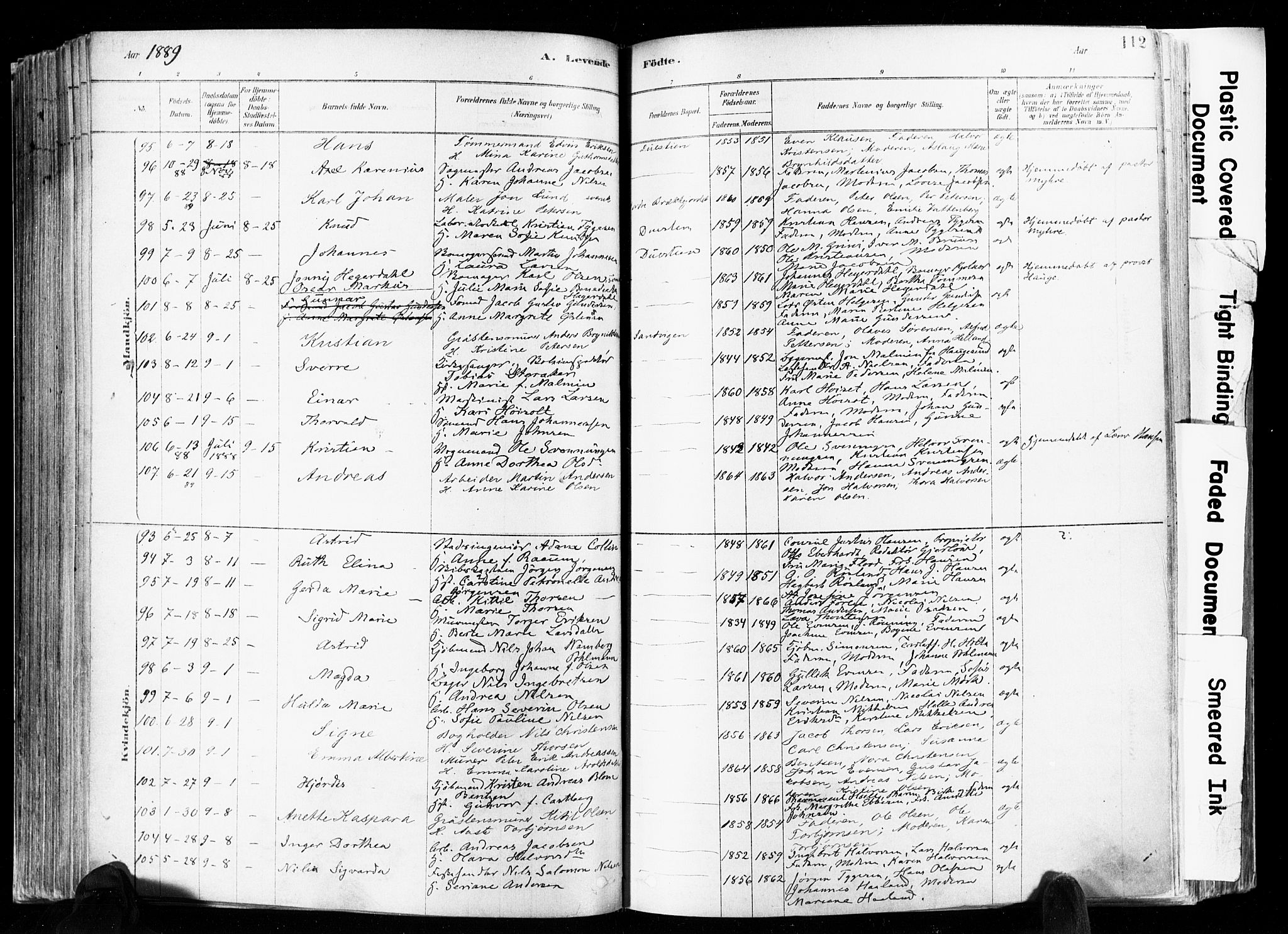 Skien kirkebøker, AV/SAKO-A-302/F/Fa/L0009: Parish register (official) no. 9, 1878-1890, p. 112