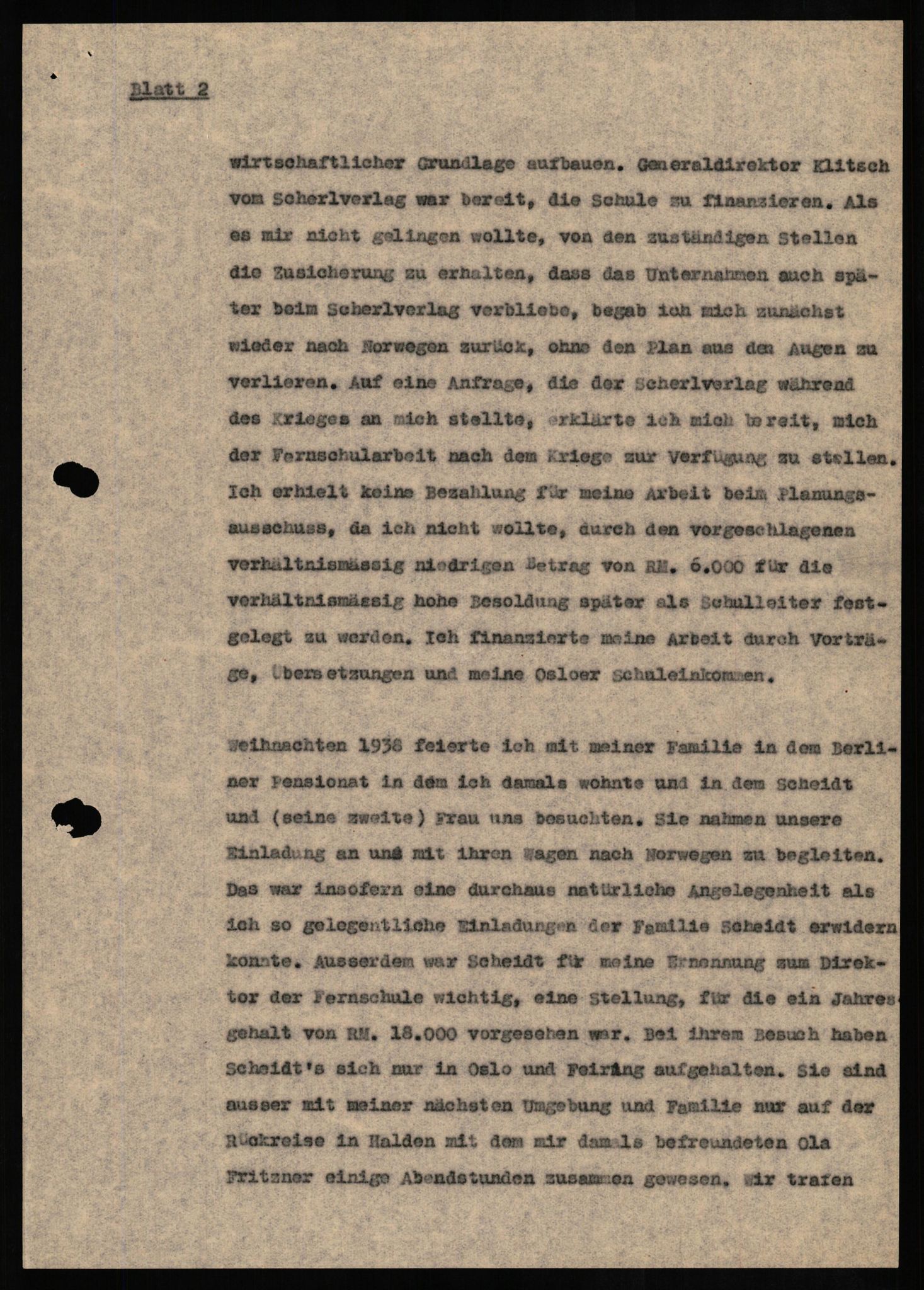 Forsvaret, Forsvarets overkommando II, AV/RA-RAFA-3915/D/Db/L0016: CI Questionaires. Tyske okkupasjonsstyrker i Norge. Tyskere., 1945-1946, p. 381