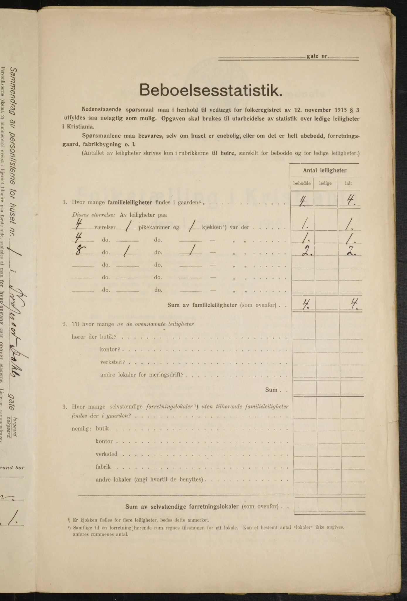 OBA, Municipal Census 1916 for Kristiania, 1916, p. 83610