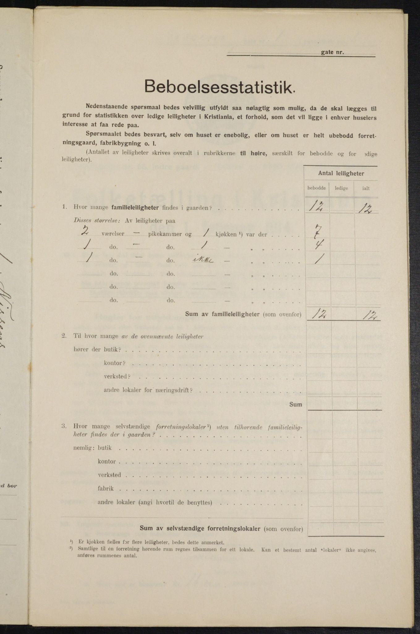 OBA, Municipal Census 1914 for Kristiania, 1914, p. 71143