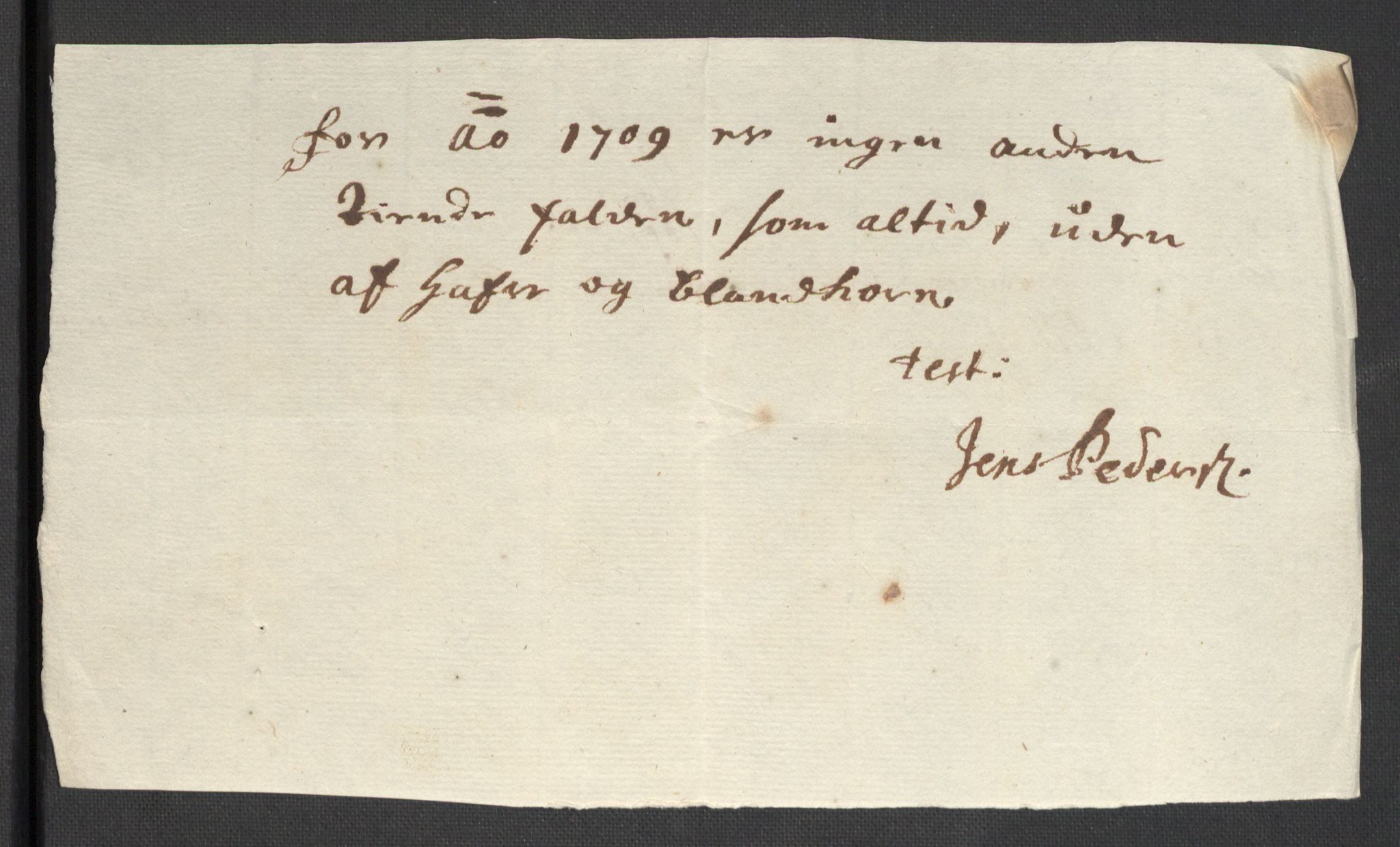 Rentekammeret inntil 1814, Reviderte regnskaper, Fogderegnskap, AV/RA-EA-4092/R32/L1874: Fogderegnskap Jarlsberg grevskap, 1709, p. 175