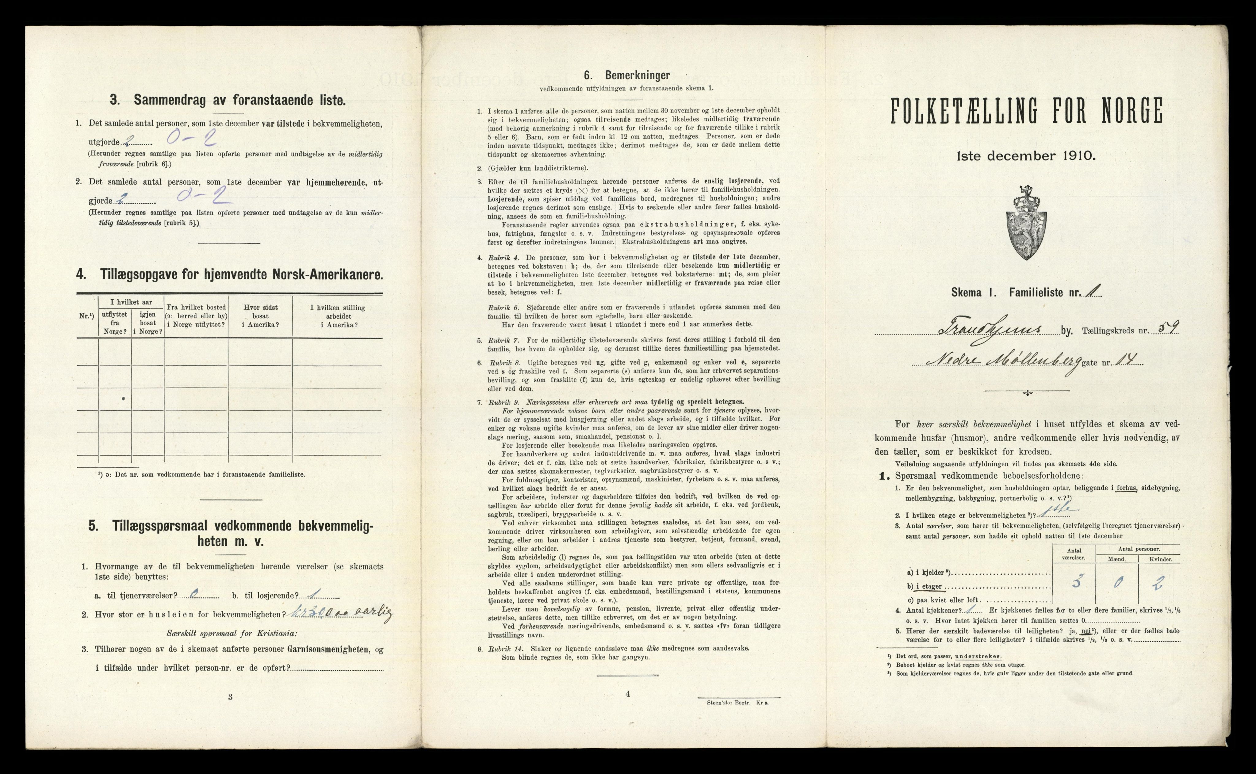 RA, 1910 census for Trondheim, 1910, p. 15685