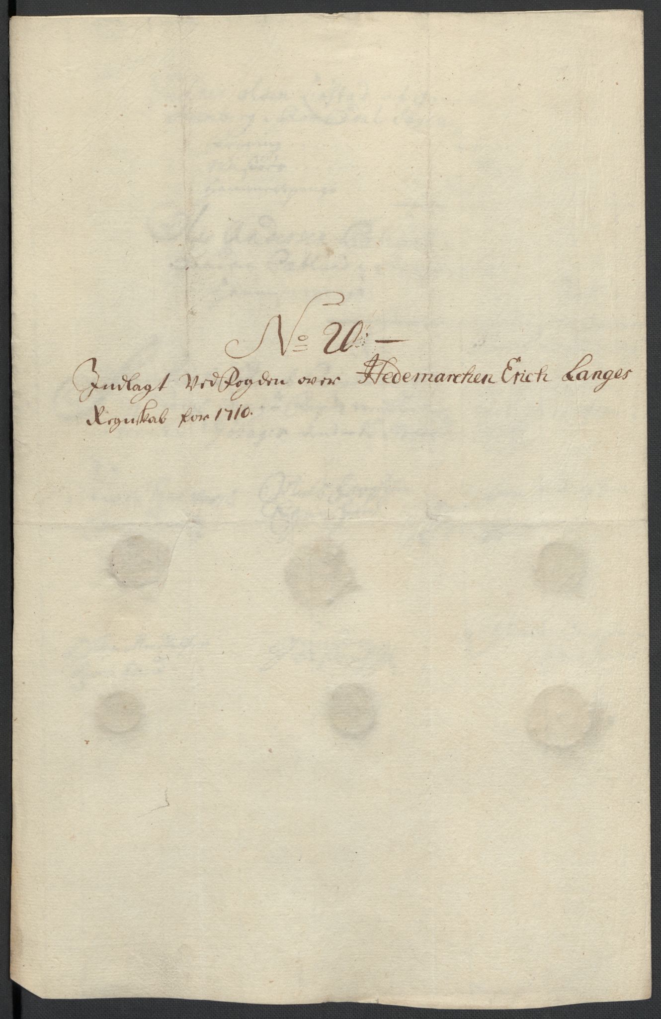 Rentekammeret inntil 1814, Reviderte regnskaper, Fogderegnskap, RA/EA-4092/R16/L1046: Fogderegnskap Hedmark, 1710, p. 308