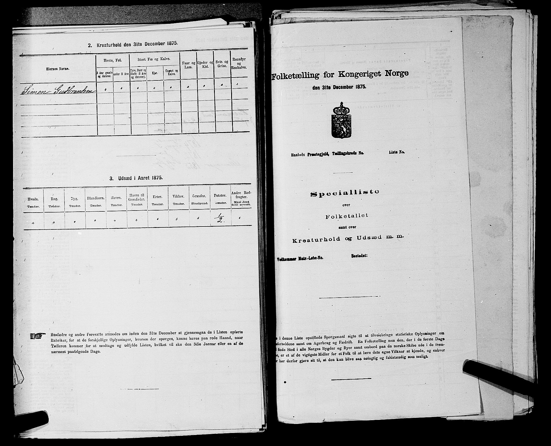 SAKO, 1875 census for 0629P Sandsvær, 1875, p. 342