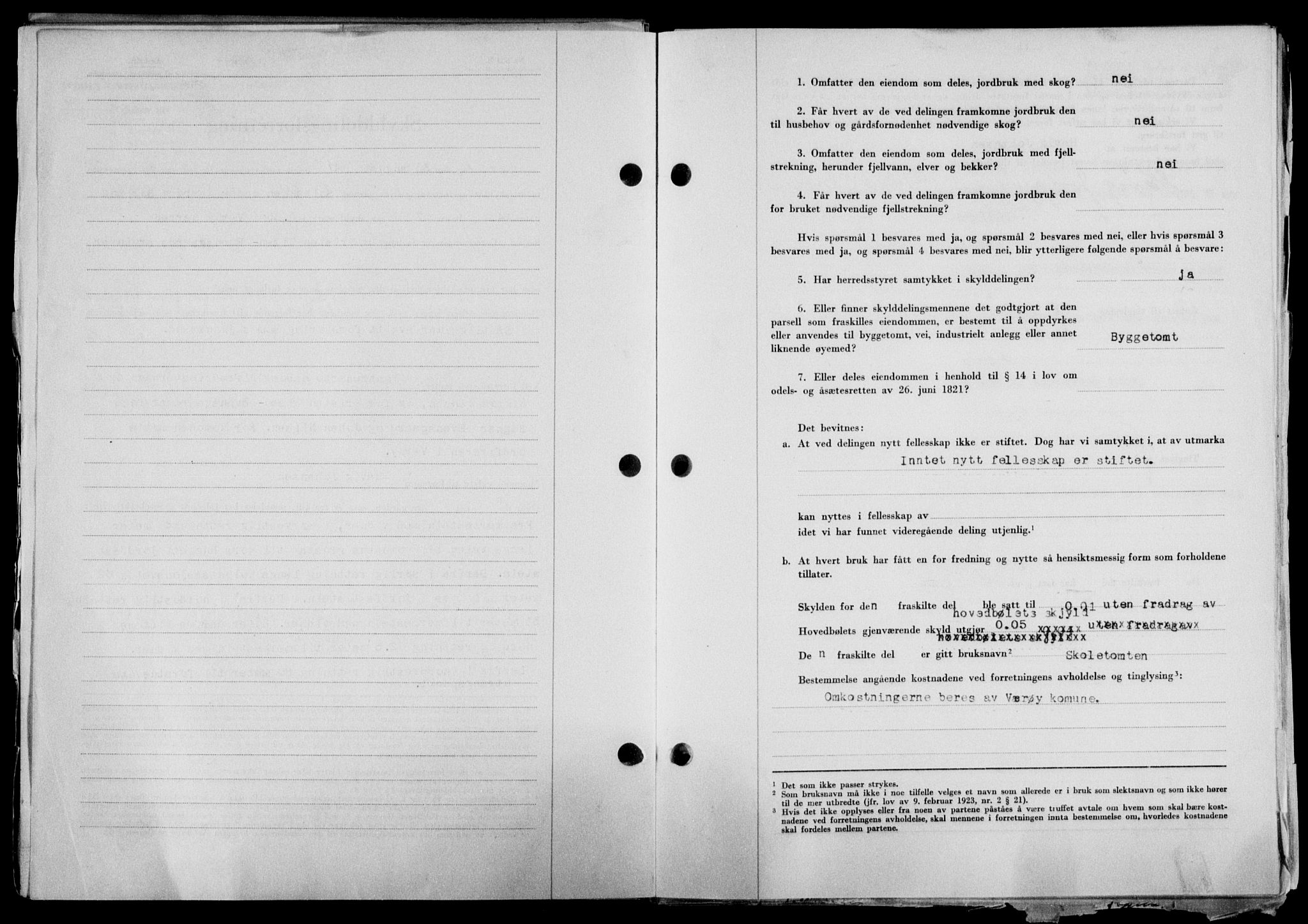 Lofoten sorenskriveri, SAT/A-0017/1/2/2C/L0016a: Mortgage book no. 16a, 1947-1947, Diary no: : 1437/1947