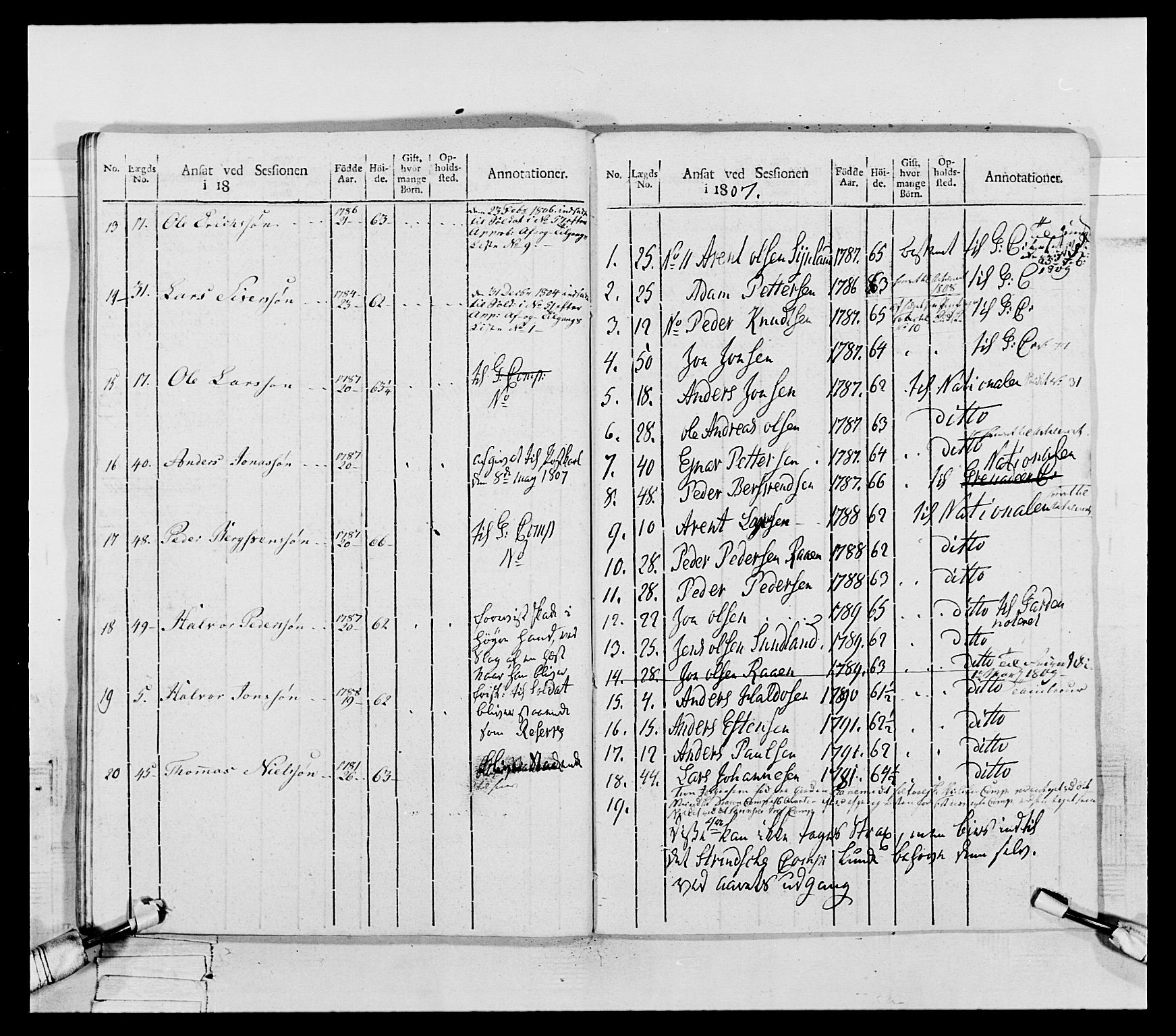 Generalitets- og kommissariatskollegiet, Det kongelige norske kommissariatskollegium, AV/RA-EA-5420/E/Eh/L0075b: 1. Trondheimske nasjonale infanteriregiment, 1807, p. 224