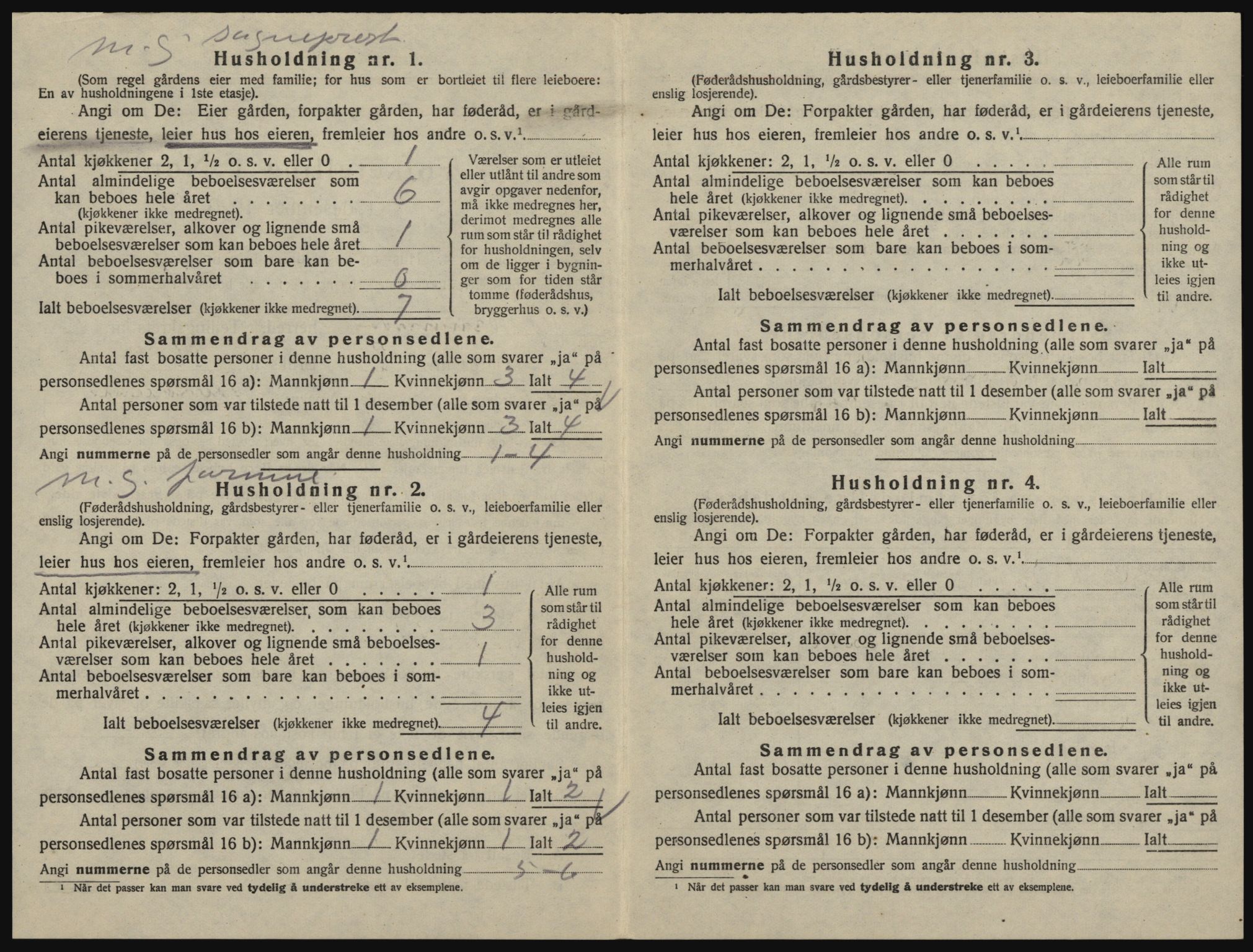 SAO, 1920 census for Glemmen, 1920, p. 1342