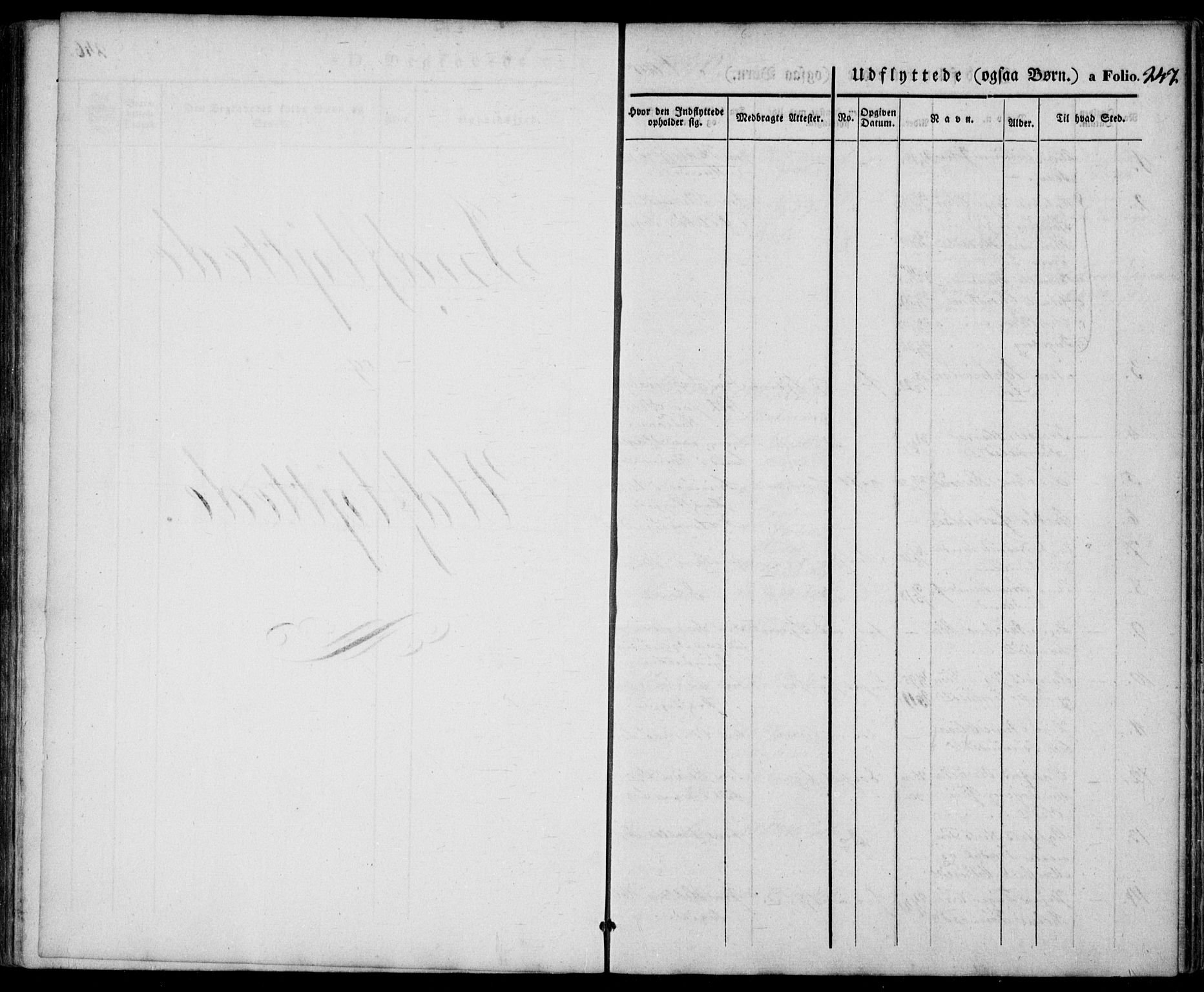 Mandal sokneprestkontor, SAK/1111-0030/F/Fa/Faa/L0012: Parish register (official) no. A 12, 1840-1847, p. 247