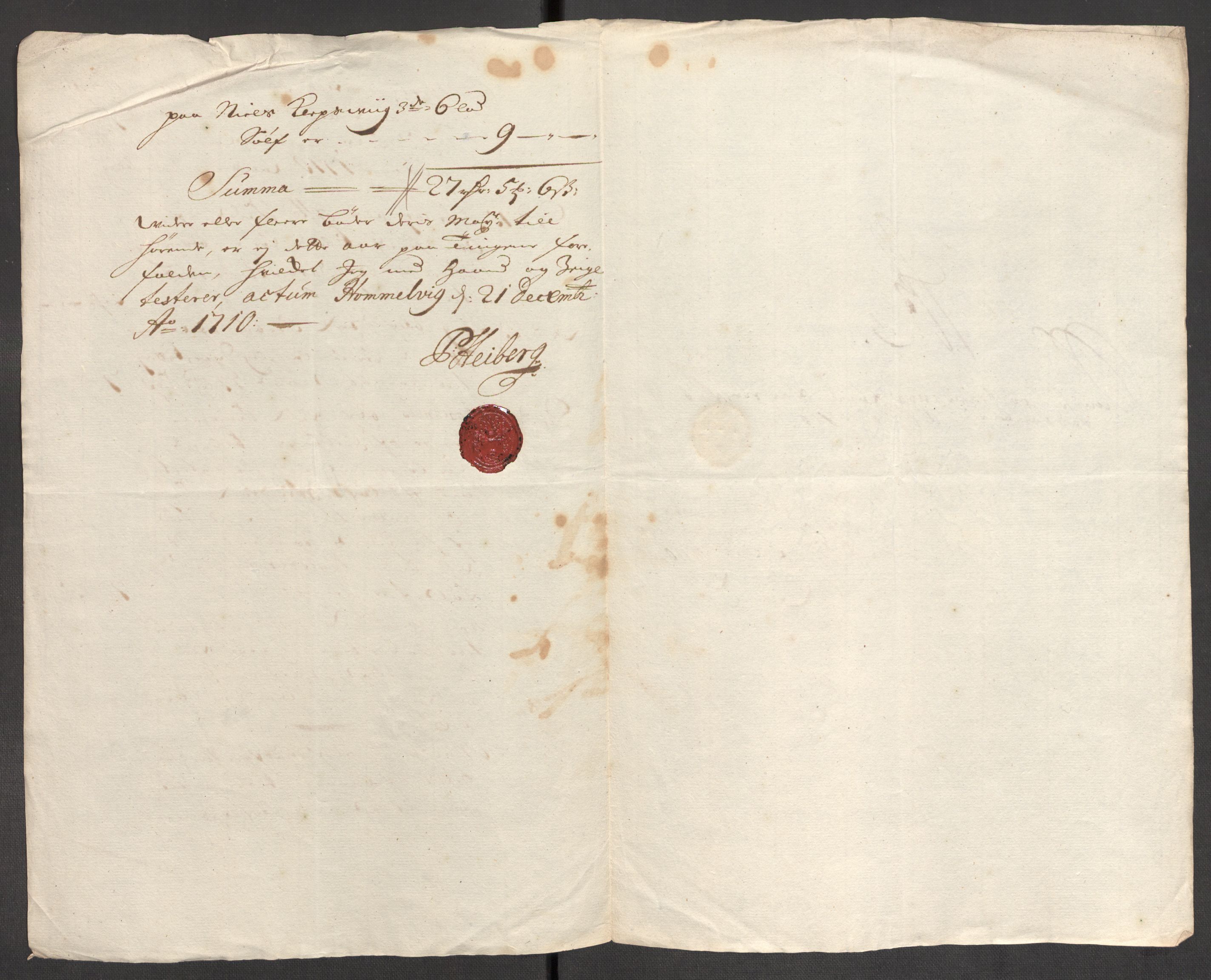 Rentekammeret inntil 1814, Reviderte regnskaper, Fogderegnskap, AV/RA-EA-4092/R48/L2986: Fogderegnskap Sunnhordland og Hardanger, 1709-1710, p. 368