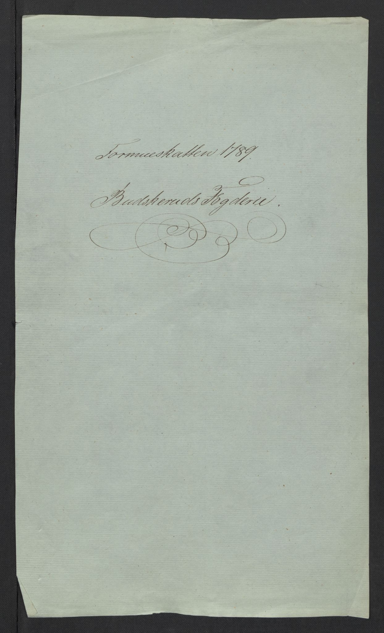Rentekammeret inntil 1814, Reviderte regnskaper, Mindre regnskaper, RA/EA-4068/Rf/Rfe/L0004: Bragernes. Buskerud fogderi, 1789, p. 128