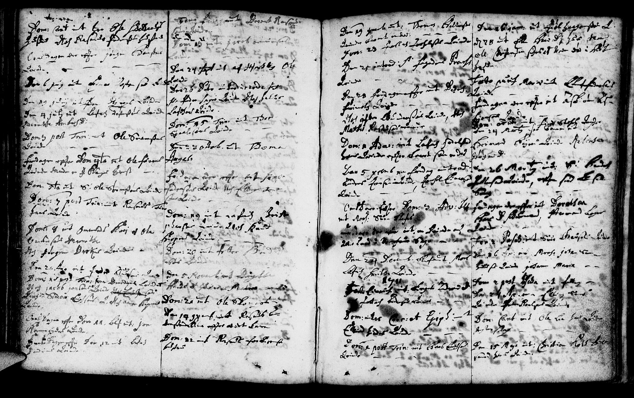 Domkirken sokneprestkontor, SAST/A-101812/001/30/30BA/L0001: Parish register (official) no. A 1 /1, 1688-1727