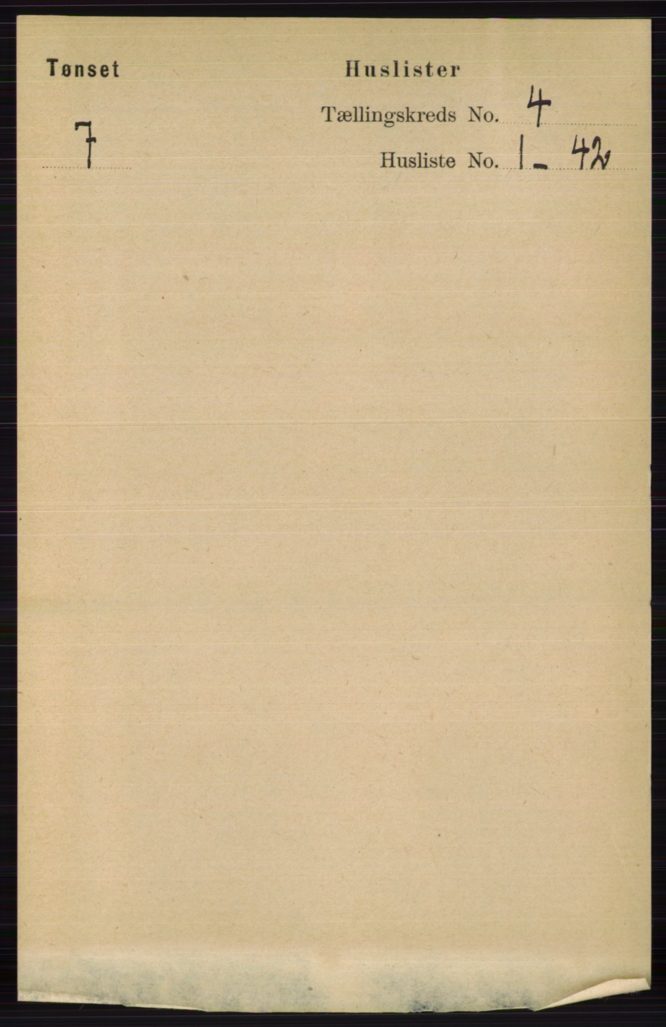 RA, 1891 census for 0437 Tynset, 1891, p. 730