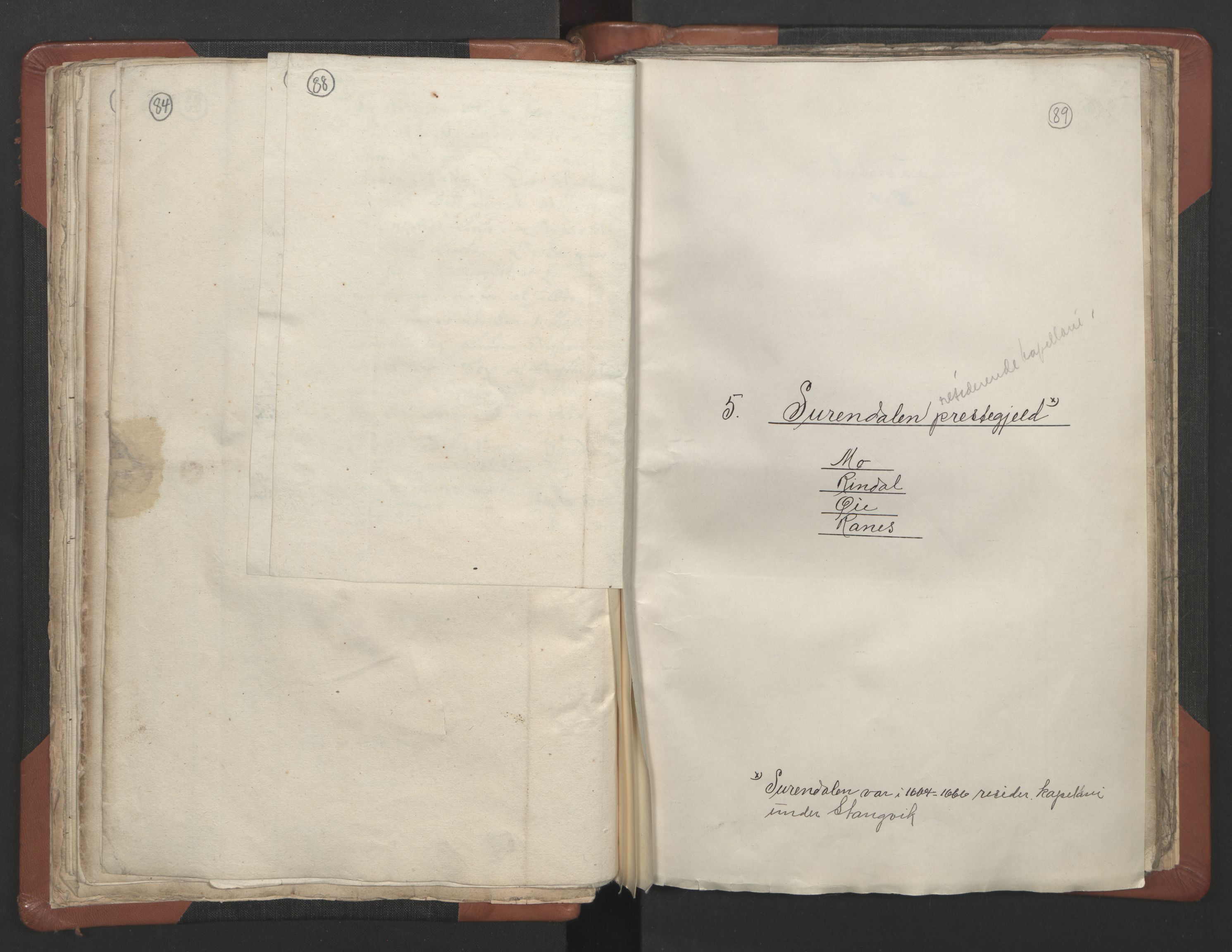 RA, Vicar's Census 1664-1666, no. 29: Nordmøre deanery, 1664-1666, p. 88-89