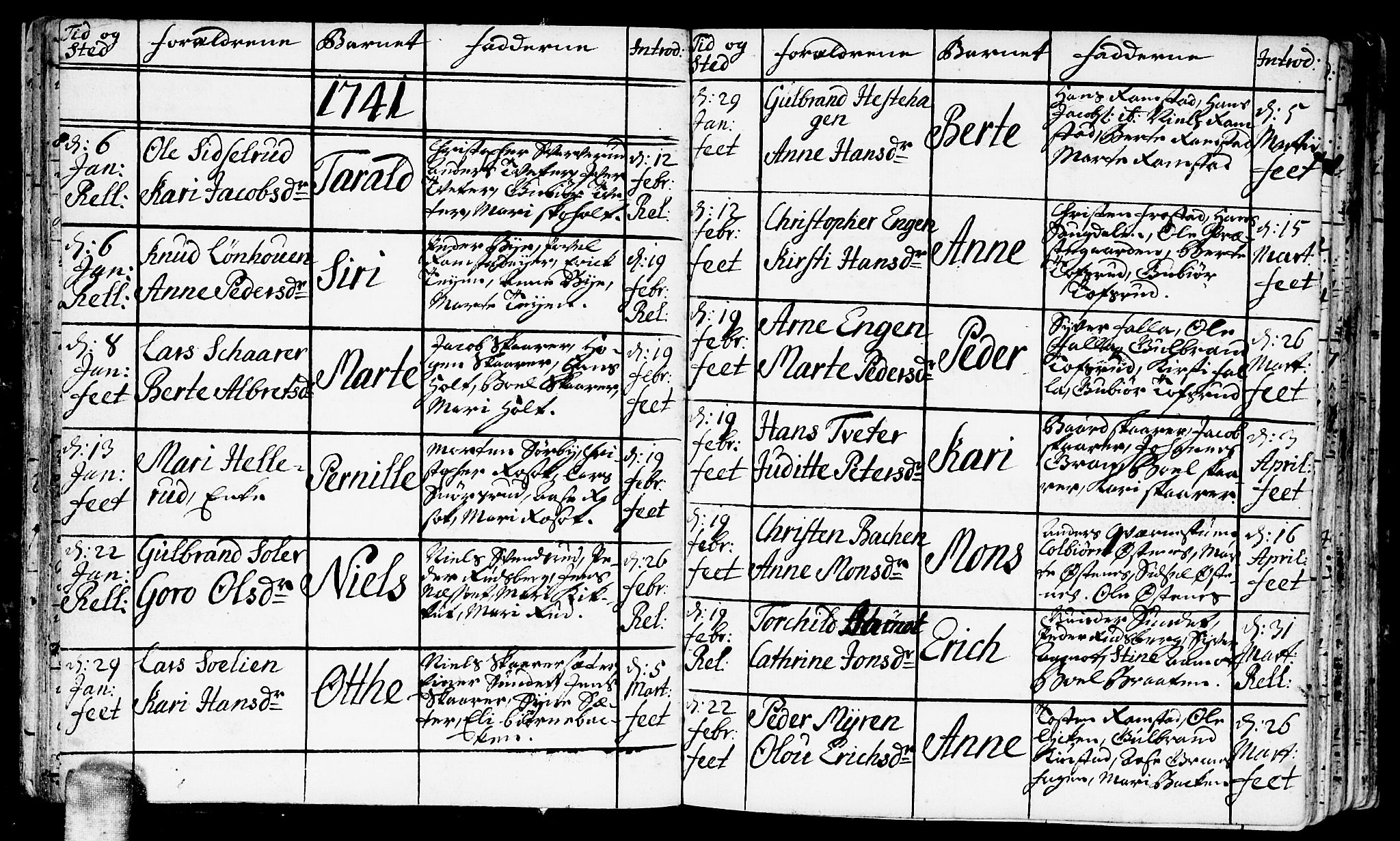 Fet prestekontor Kirkebøker, AV/SAO-A-10370a/F/Fa/L0003: Parish register (official) no. I 3, 1736-1753, p. 24