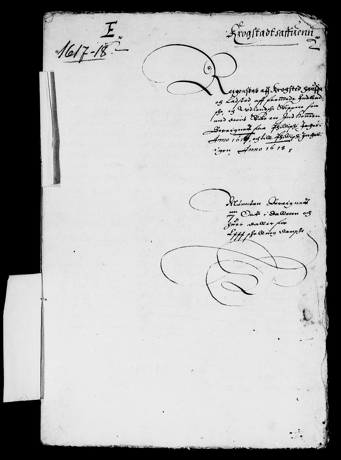 Rentekammeret inntil 1814, Reviderte regnskaper, Lensregnskaper, AV/RA-EA-5023/R/Rb/Rba/L0042: Akershus len, 1617-1618