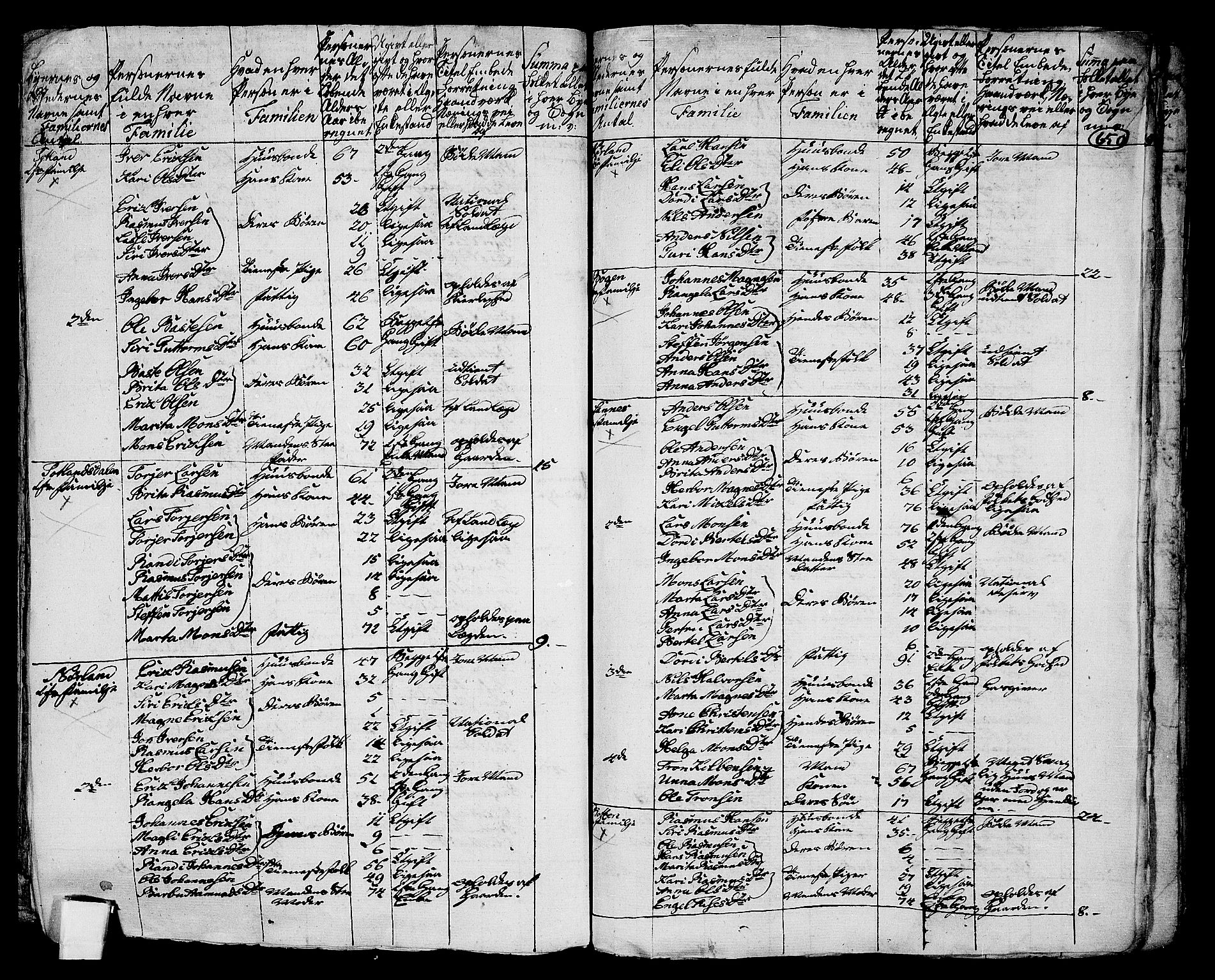 RA, 1801 census for 1263P Lindås, 1801, p. 649b-650a