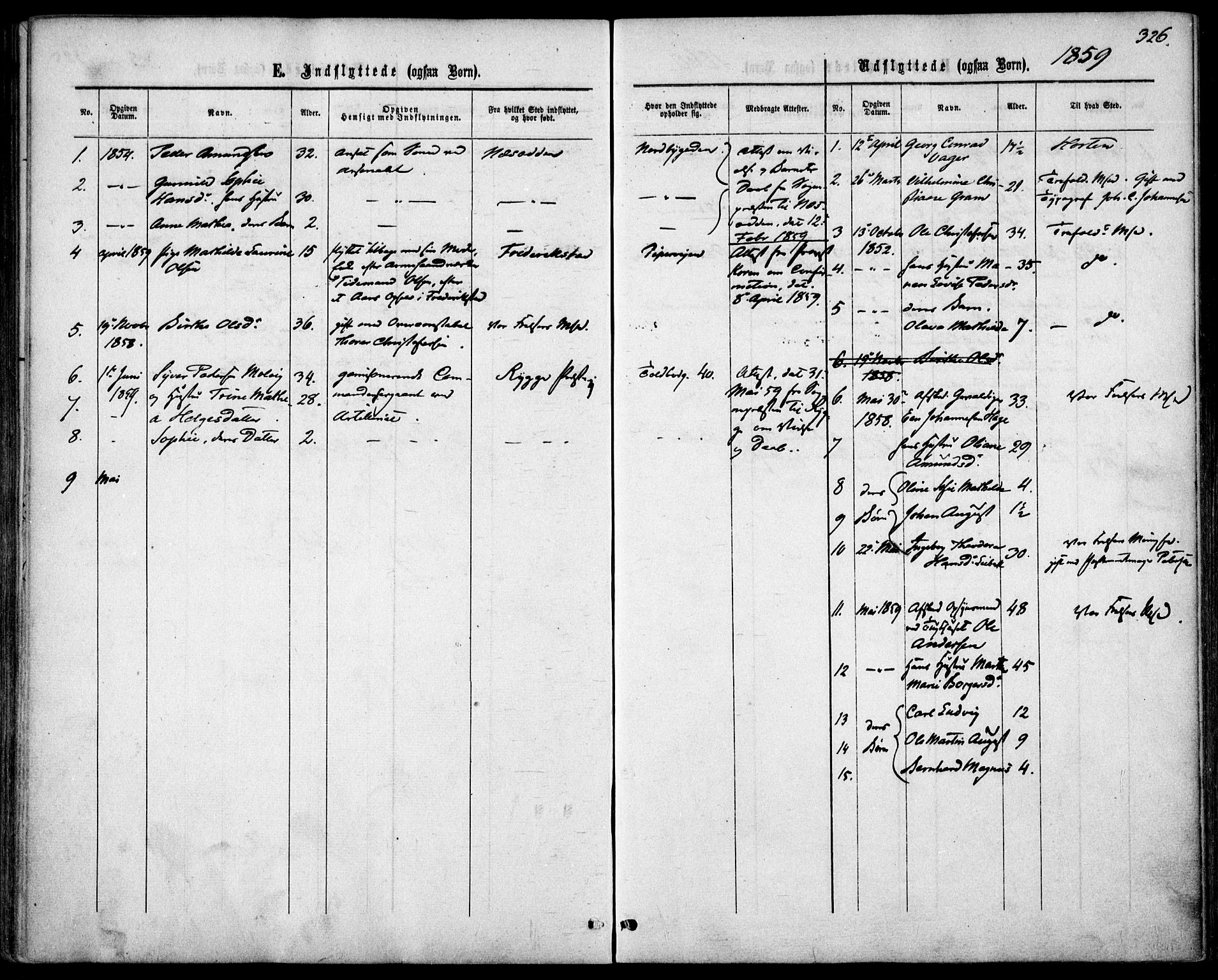 Garnisonsmenigheten Kirkebøker, SAO/A-10846/F/Fa/L0010: Parish register (official) no. 10, 1859-1869, p. 326