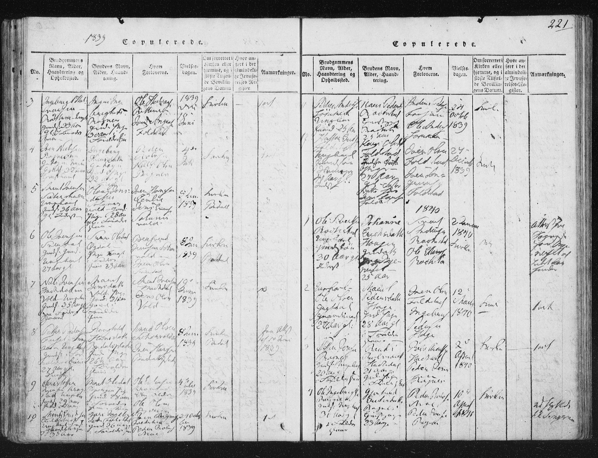 Ministerialprotokoller, klokkerbøker og fødselsregistre - Sør-Trøndelag, SAT/A-1456/687/L0996: Parish register (official) no. 687A04, 1816-1842, p. 221